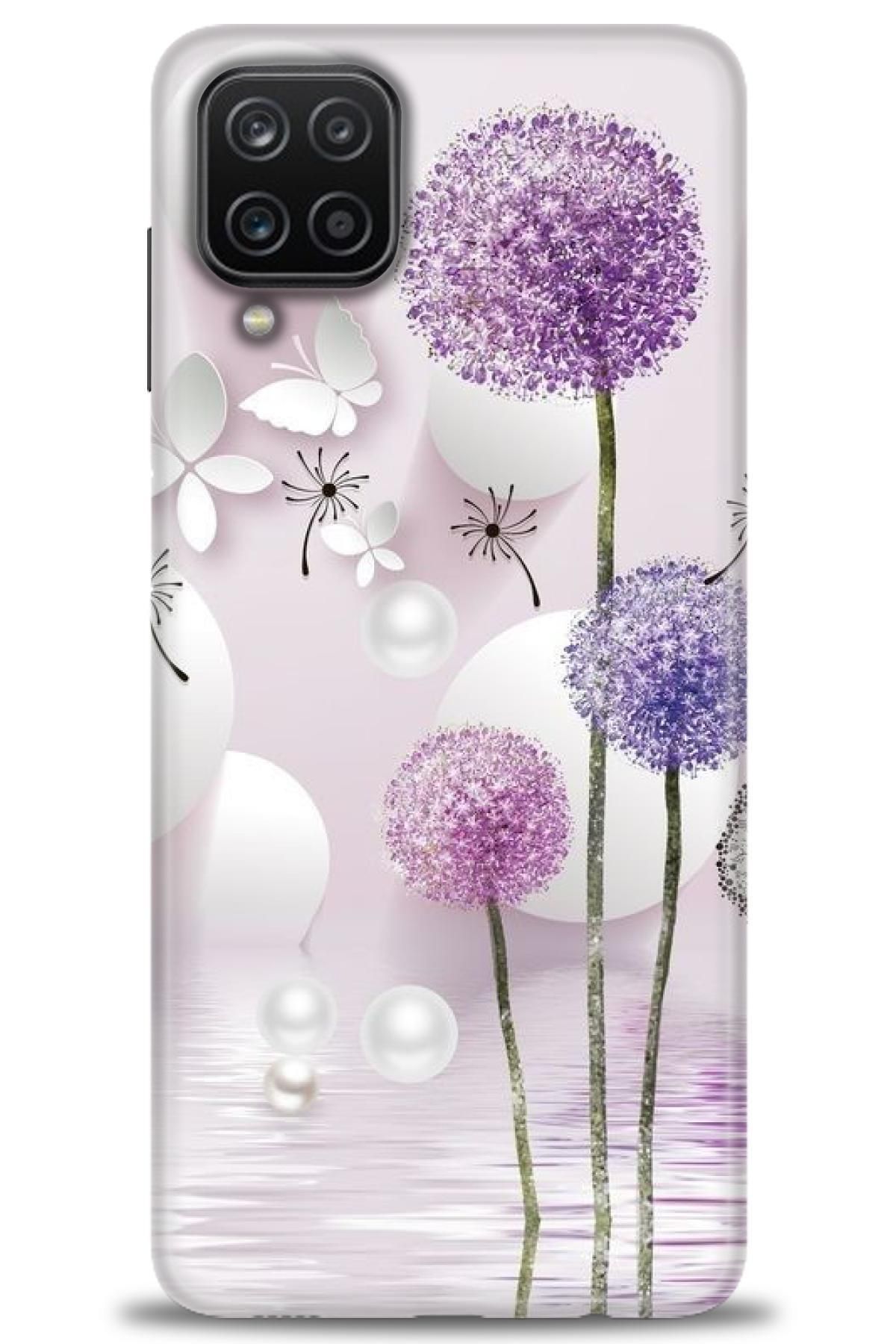 CooperTech Samsung Galaxy A12 İle Uyumlu HD Baskılı Desenli Silikon Kılıf - 342