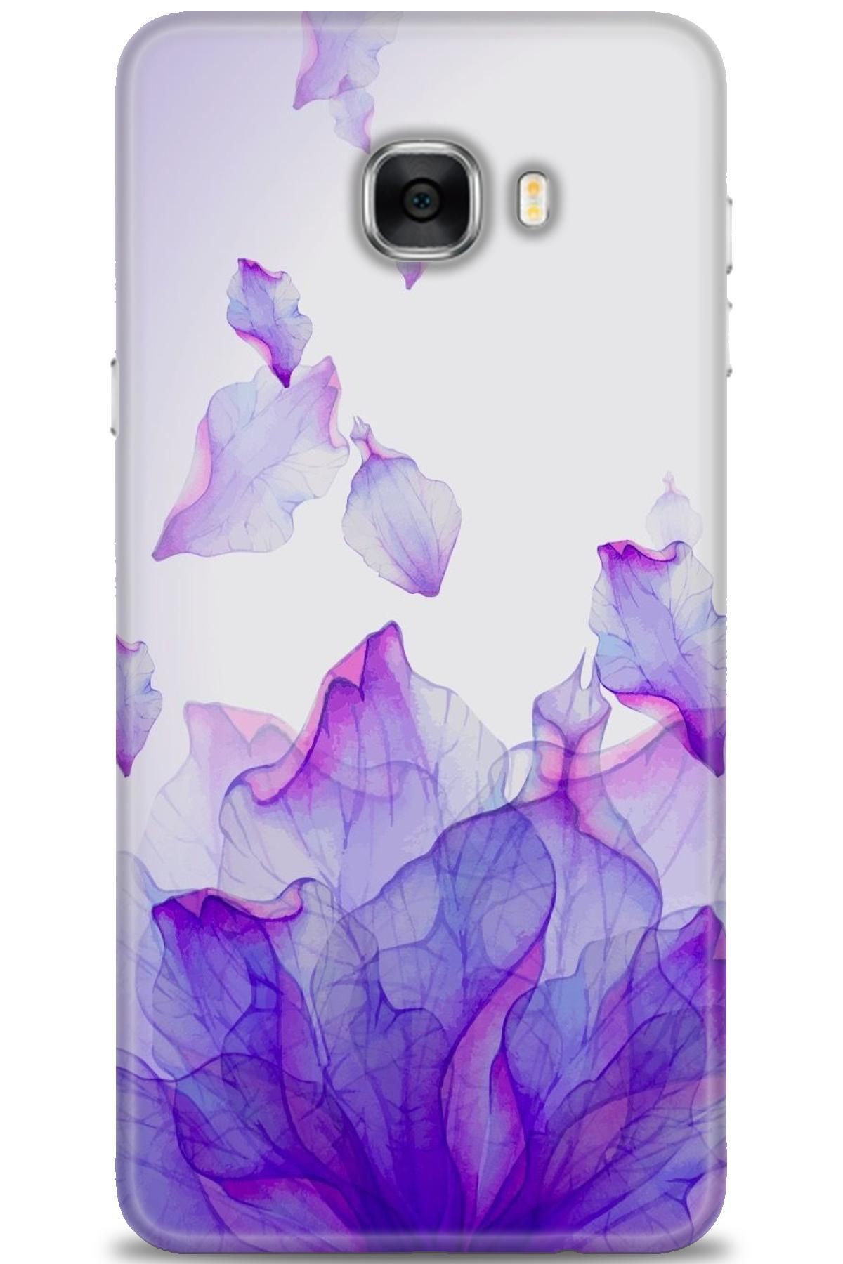 CooperTech Samsung Galaxy C7 İle Uyumlu HD Baskılı Desenli Silikon Kılıf - 801
