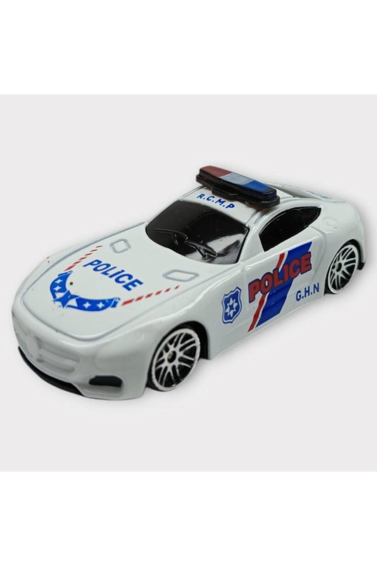 merland benvecocuk Metal Mini Polis Arabası 8 cm - Polis - 8