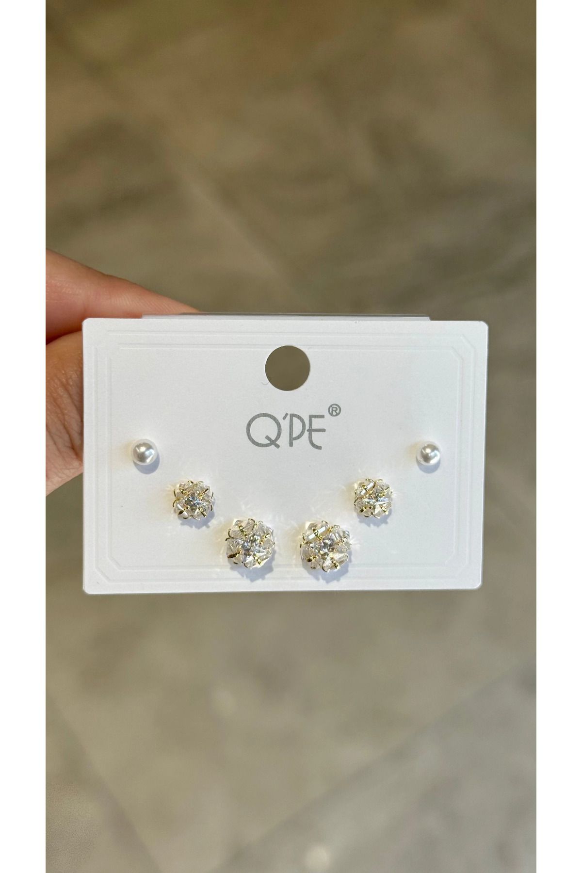 Yares Accessories Çoklu küpe incili
