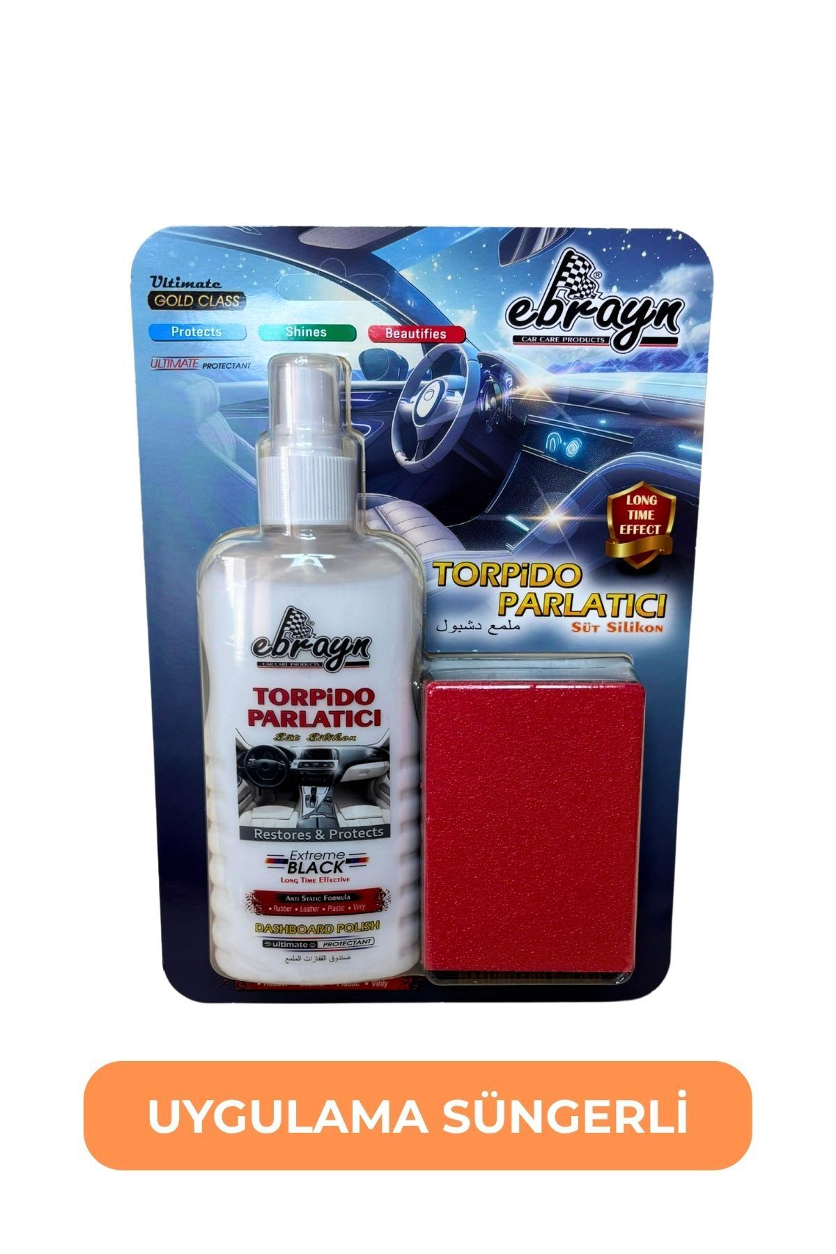 Ebrayn TORPİDO PARLATICI SÜT SİLİKON 200ML (UYGULAMA SÜNGERLİ)