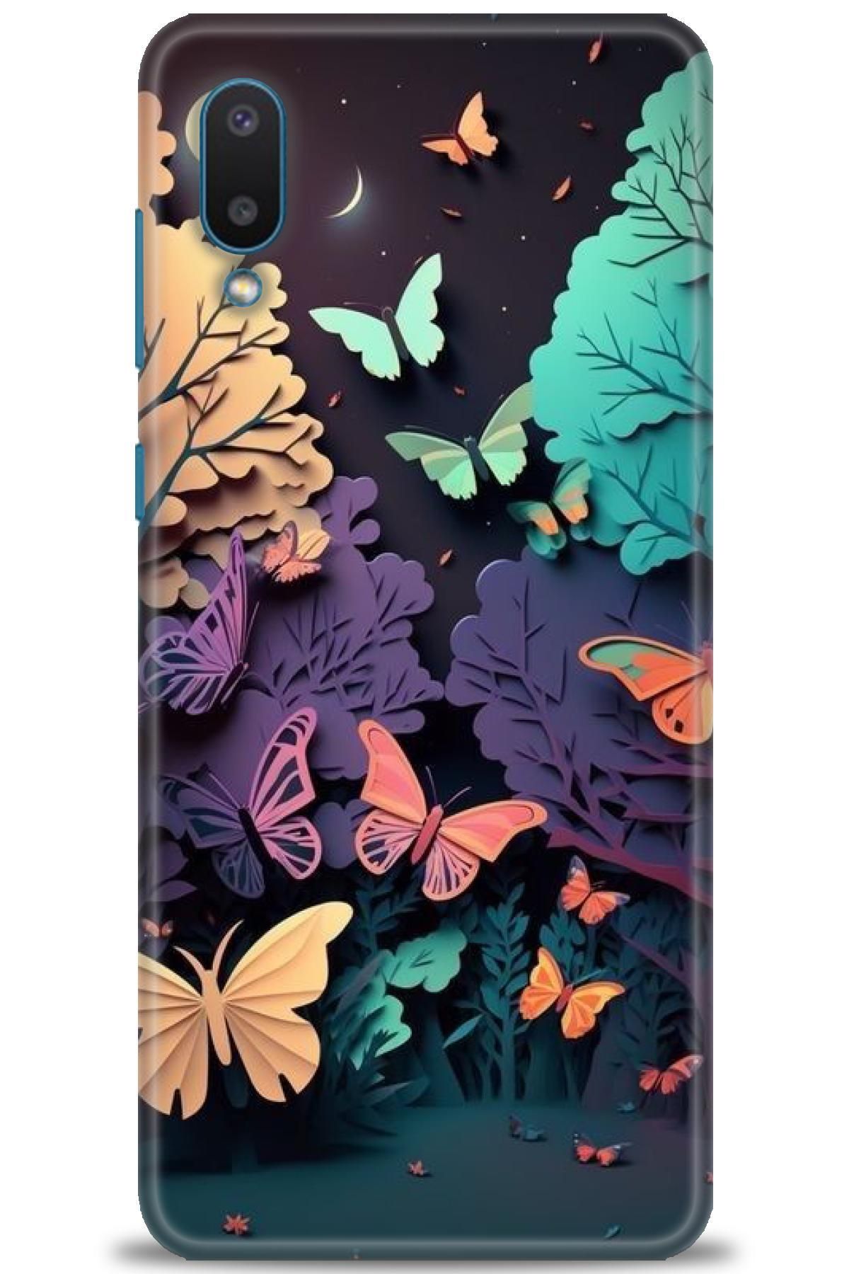 CooperTech Samsung Galaxy A02 İle Uyumlu HD Baskılı Desenli Silikon Kılıf - 522
