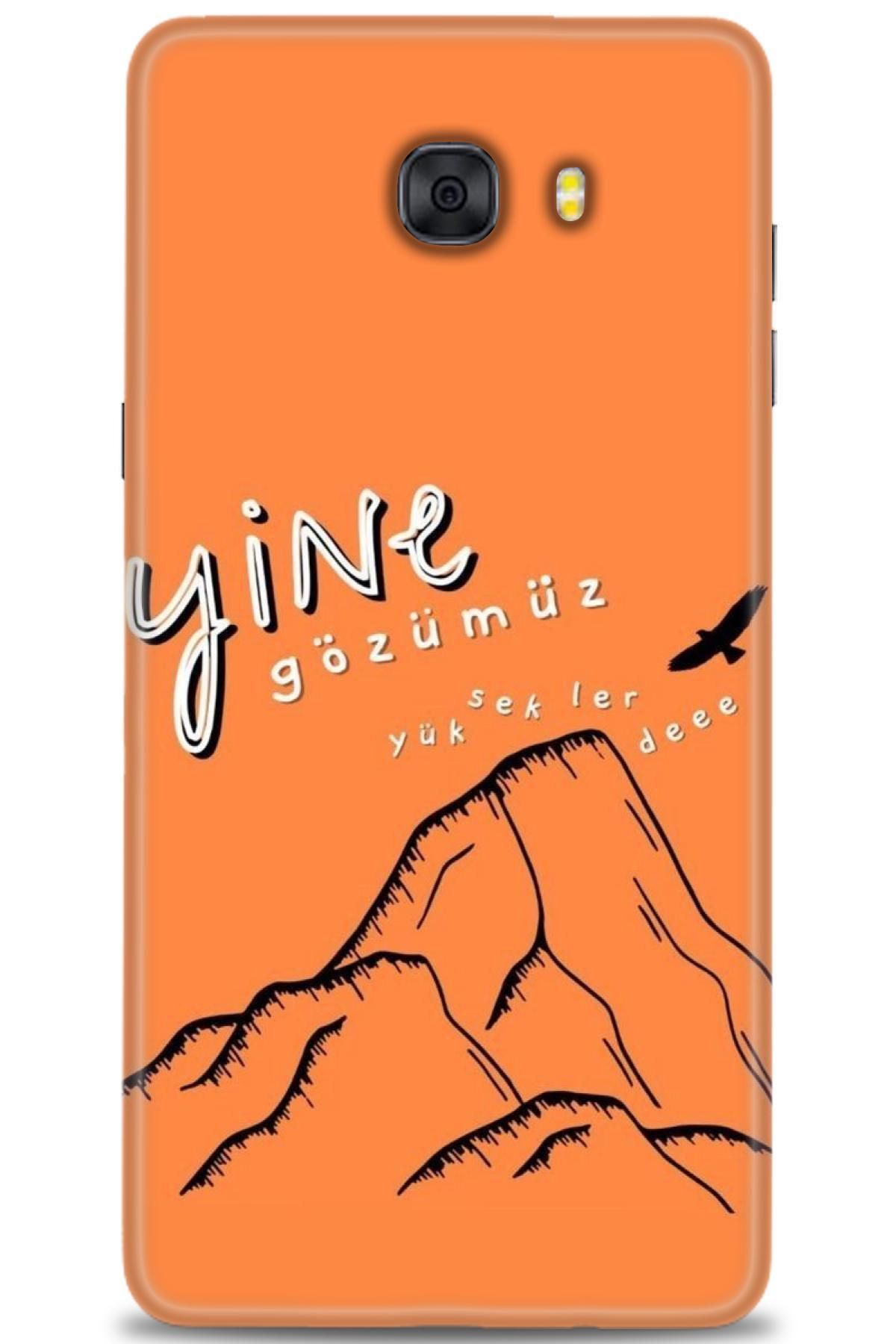 CooperTech Samsung Galaxy C9 Pro İle Uyumlu HD Baskılı Desenli Silikon Kılıf - 1071