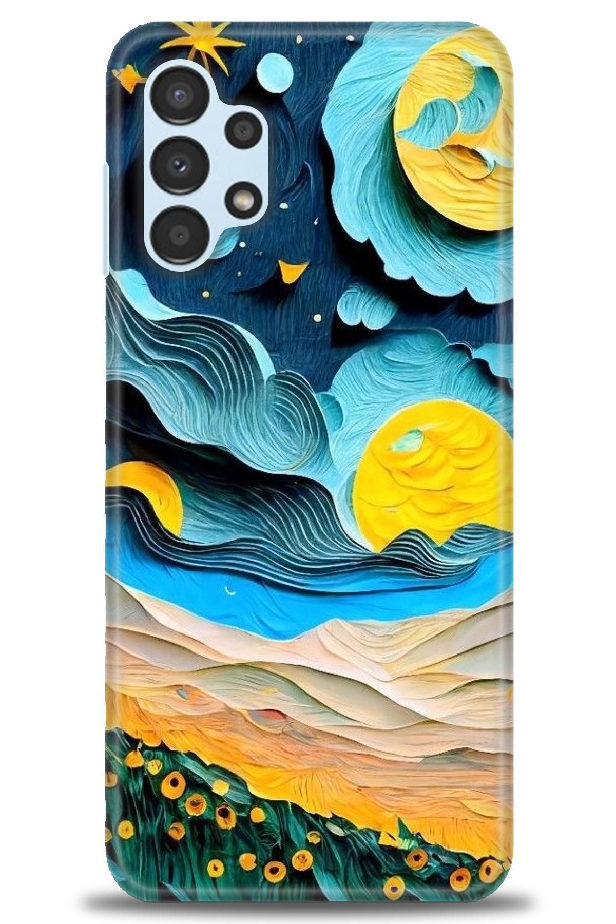 CooperTech Samsung Galaxy A13 4G İle Uyumlu HD Baskılı Desenli Silikon Kılıf - 324