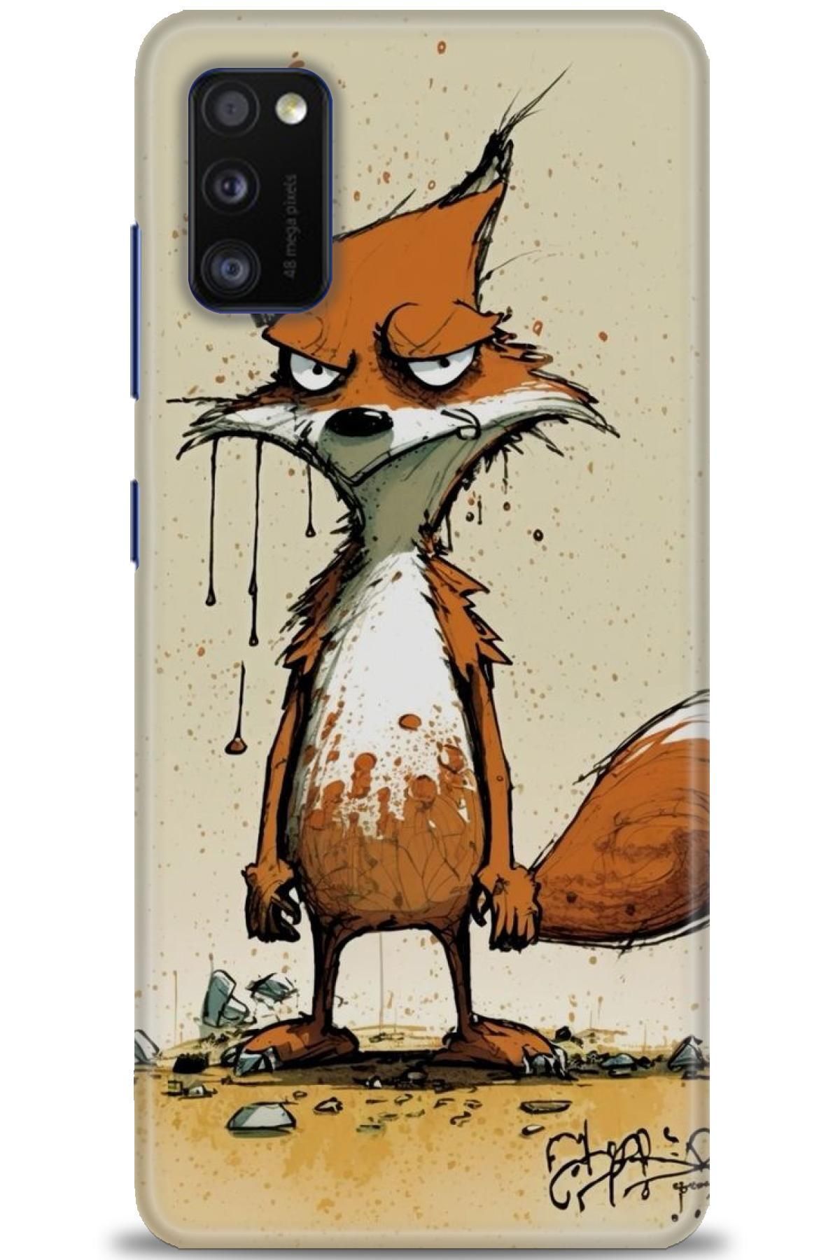 CooperTech Samsung Galaxy A41 İle Uyumlu HD Baskılı Desenli Silikon Kılıf - 487