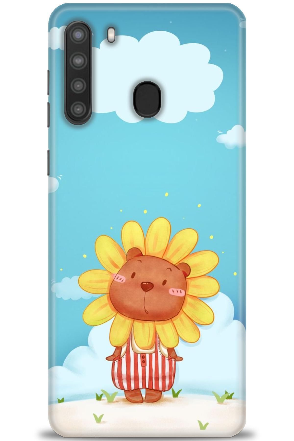 CooperTech Samsung Galaxy A21 İle Uyumlu HD Baskılı Desenli Silikon Kılıf - 423