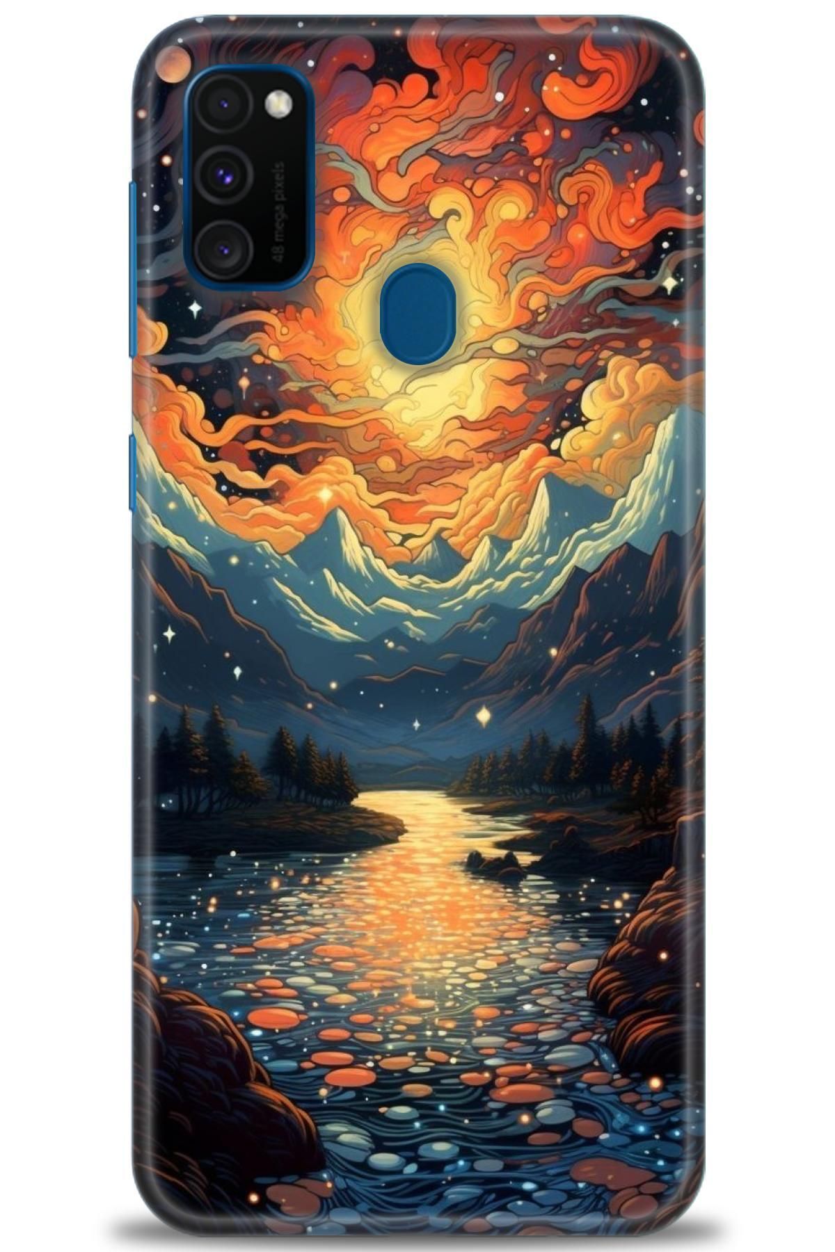CooperTech Samsung Galaxy M30S İle Uyumlu HD Baskılı Desenli Silikon Kılıf - 883