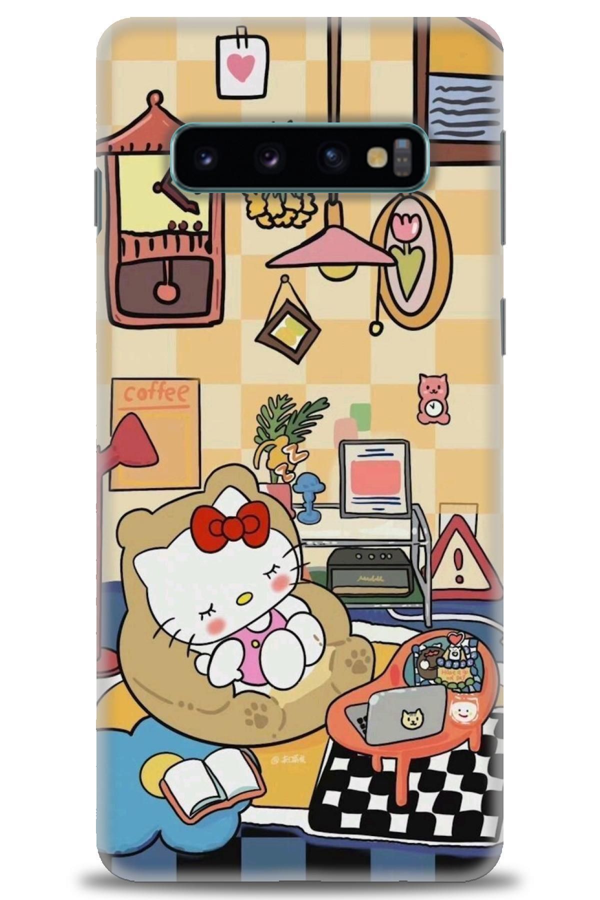 CooperTech Samsung Galaxy S10 İle Uyumlu HD Baskılı Desenli Silikon Kılıf - 829