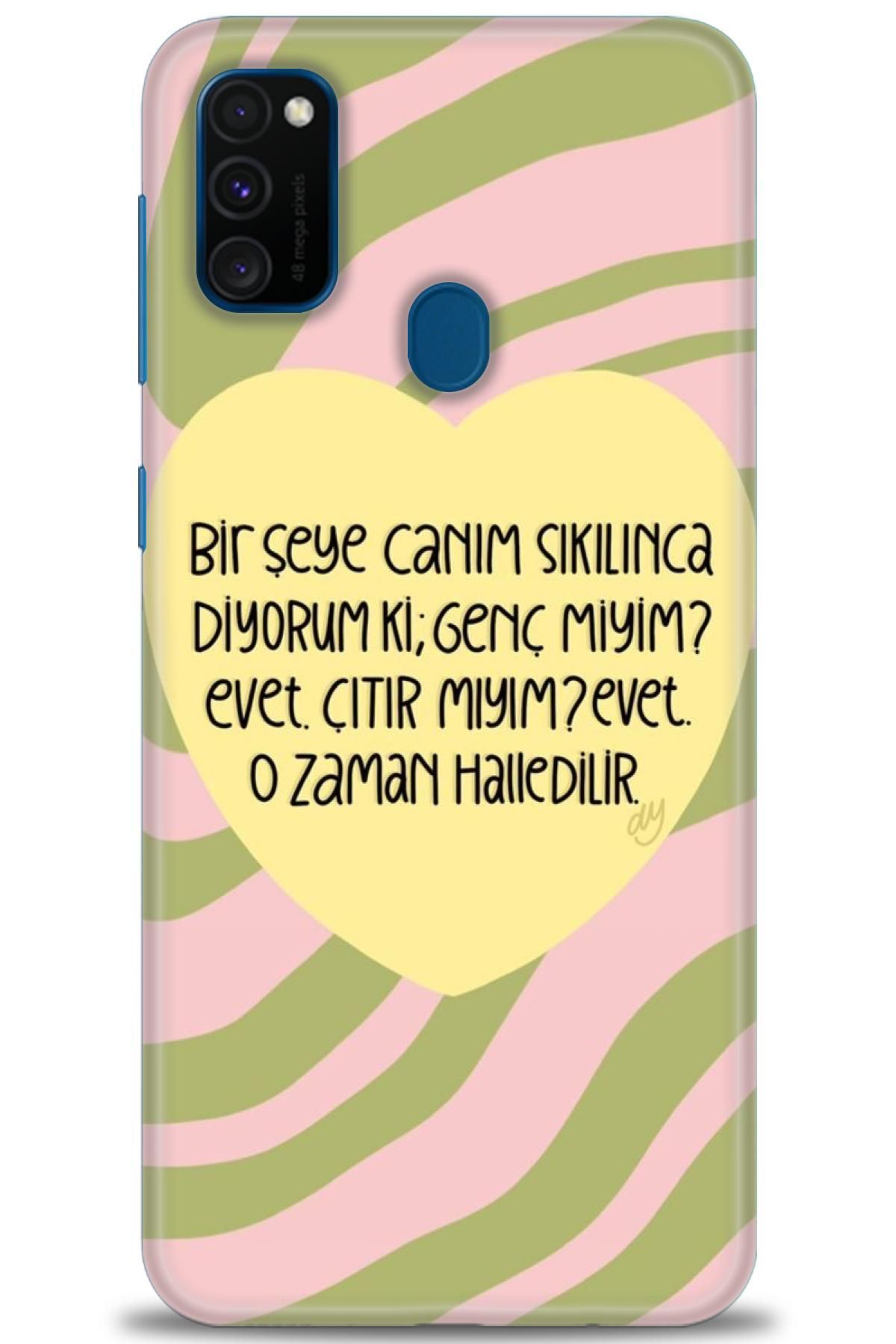 CooperTech Samsung Galaxy M21 İle Uyumlu HD Baskılı Desenli Silikon Kılıf - 1080