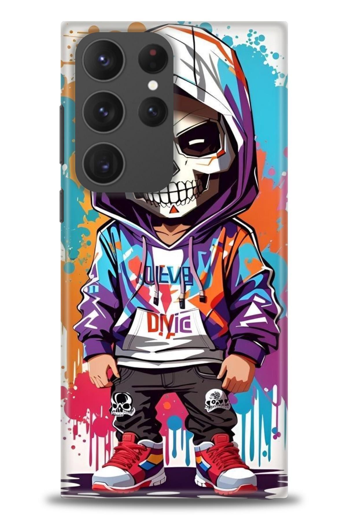 CooperTech Samsung Galaxy S23 Ultra İle Uyumlu HD Baskılı Desenli Silikon Kılıf - 991