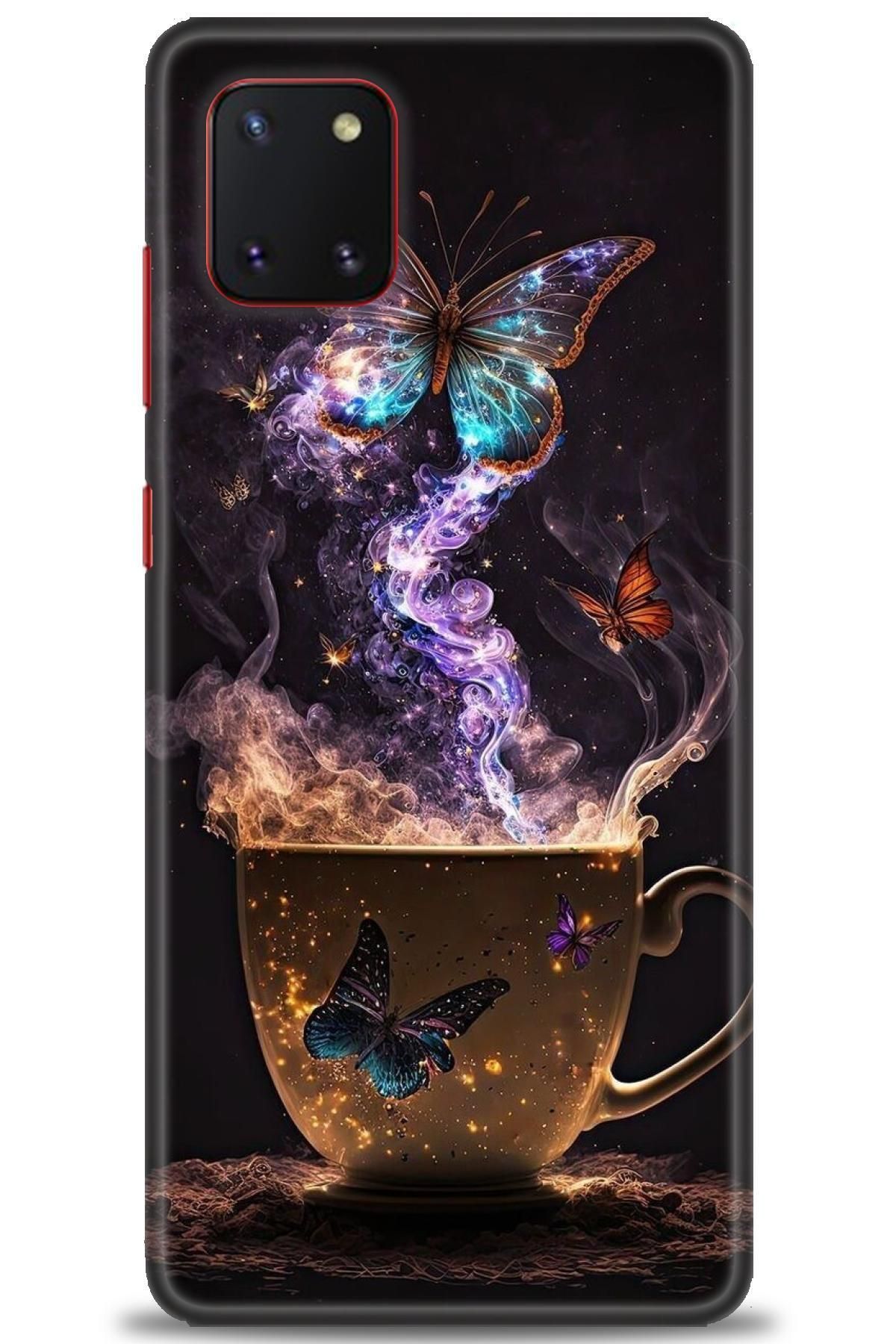 CooperTech Samsung Galaxy A81 İle Uyumlu HD Baskılı Desenli Silikon Kılıf - 612