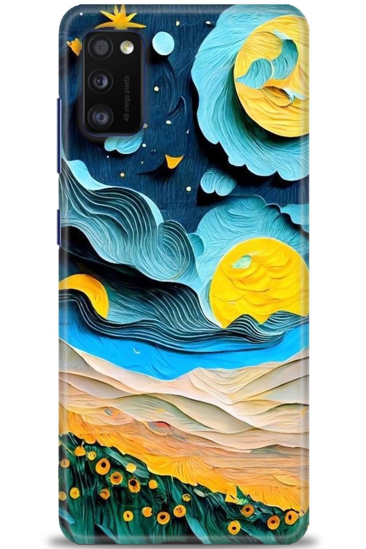 CooperTech Samsung Galaxy A41 İle Uyumlu HD Baskılı Desenli Silikon Kılıf - 324