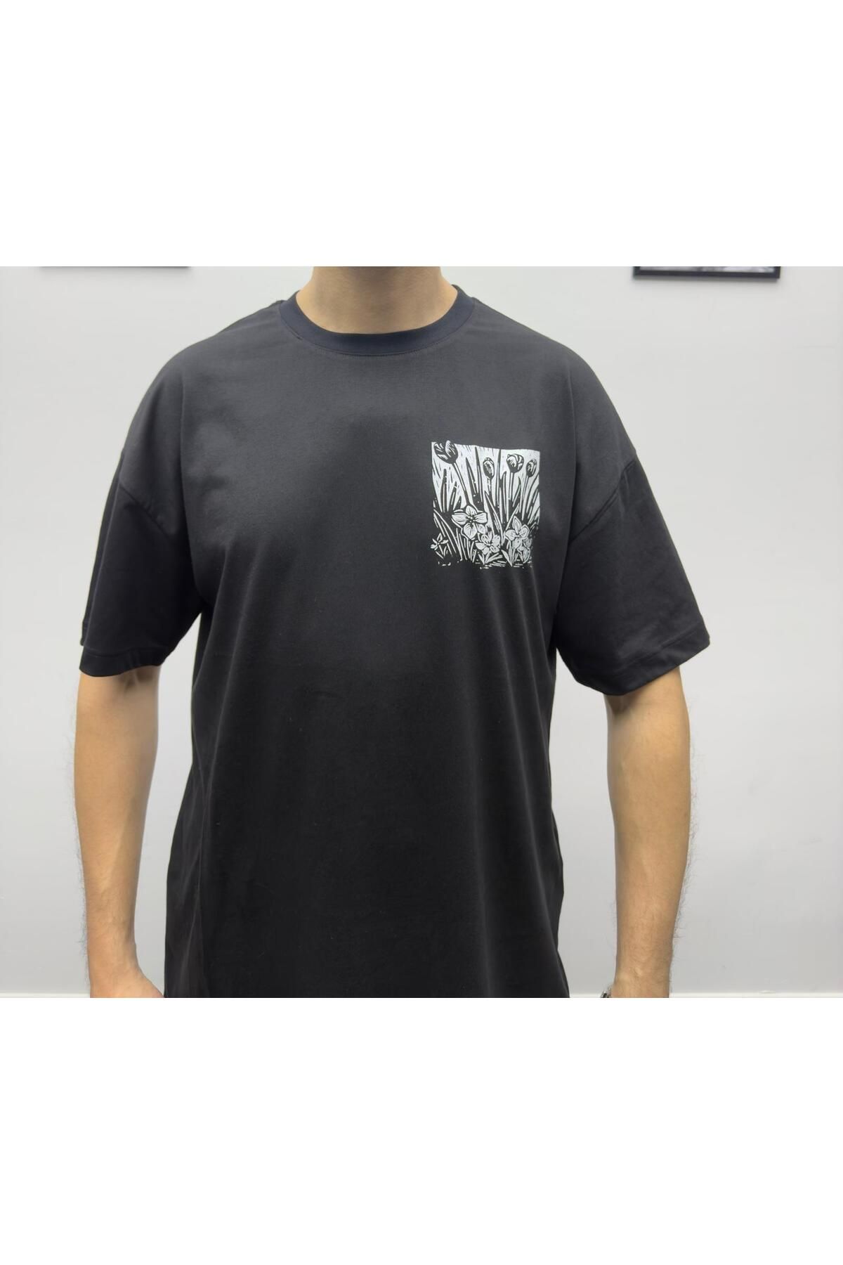 DESIGN BY ÇAĞLA EL SERİGRAFİSİ OVERSIZE TSHIRT