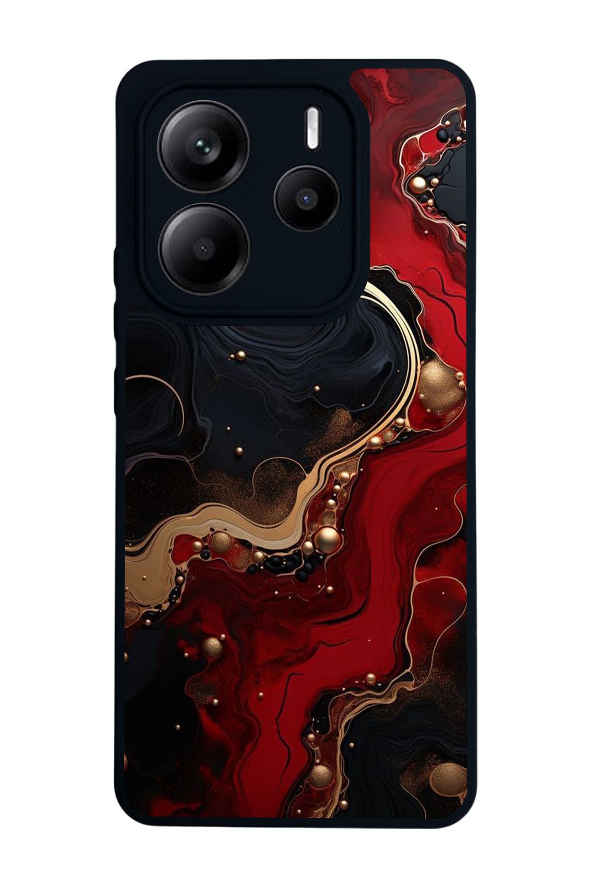 BGAKSESUAR Xiaomi Redmi Note 14 Mat Siyah uyumlu Kılıf – Yumuşak Silikon, Koruyucu, Şok Emici Kapak