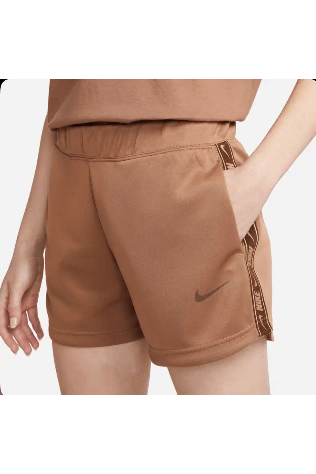 Nike Sportswear Tape Kadın Kahverengi Günlük Şort