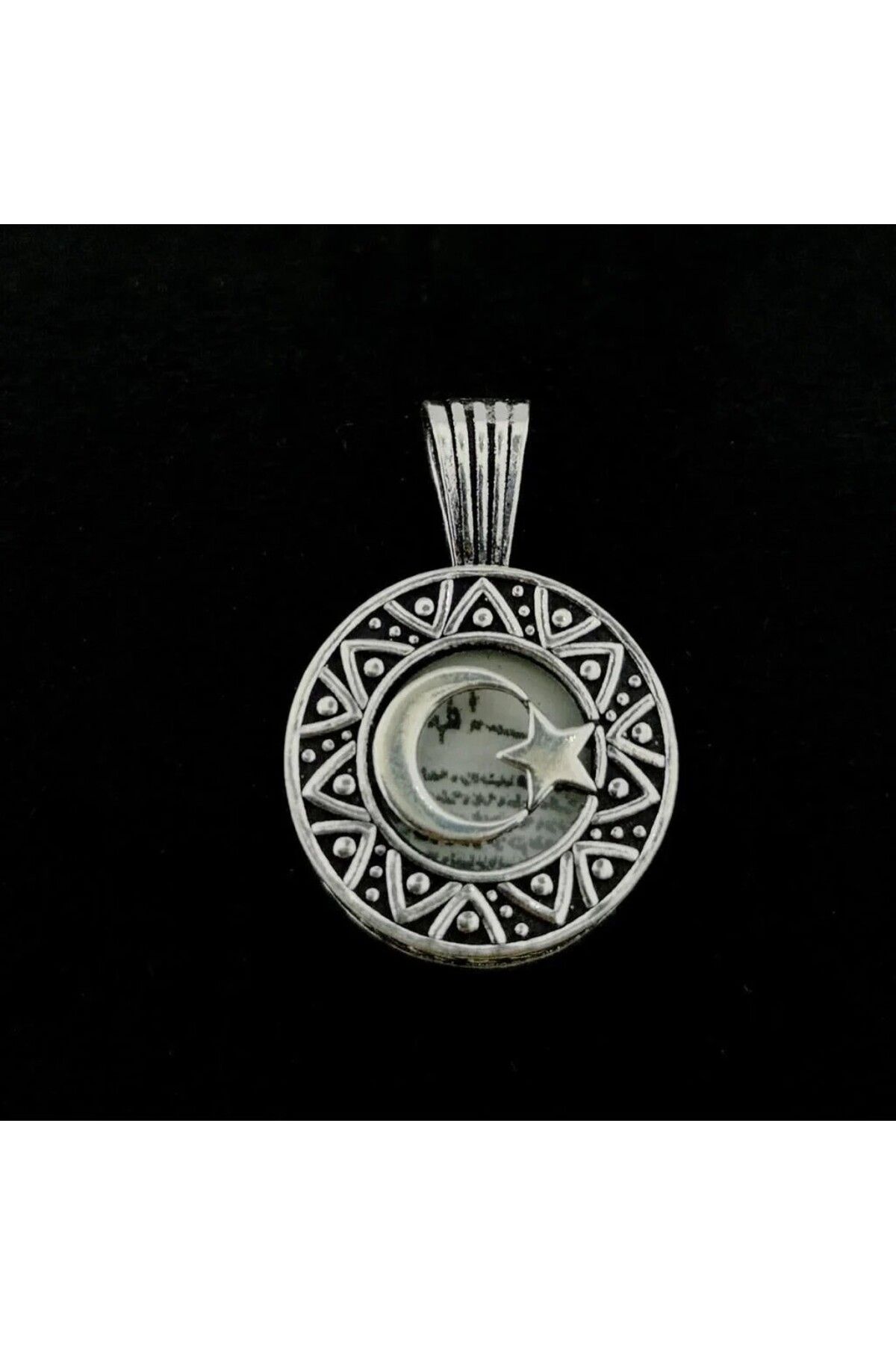 shop Ay Yıldız Tasarımlı cevşeni Kebir Dua 925 Ayar Gümüş Erkek Kolye Ucu