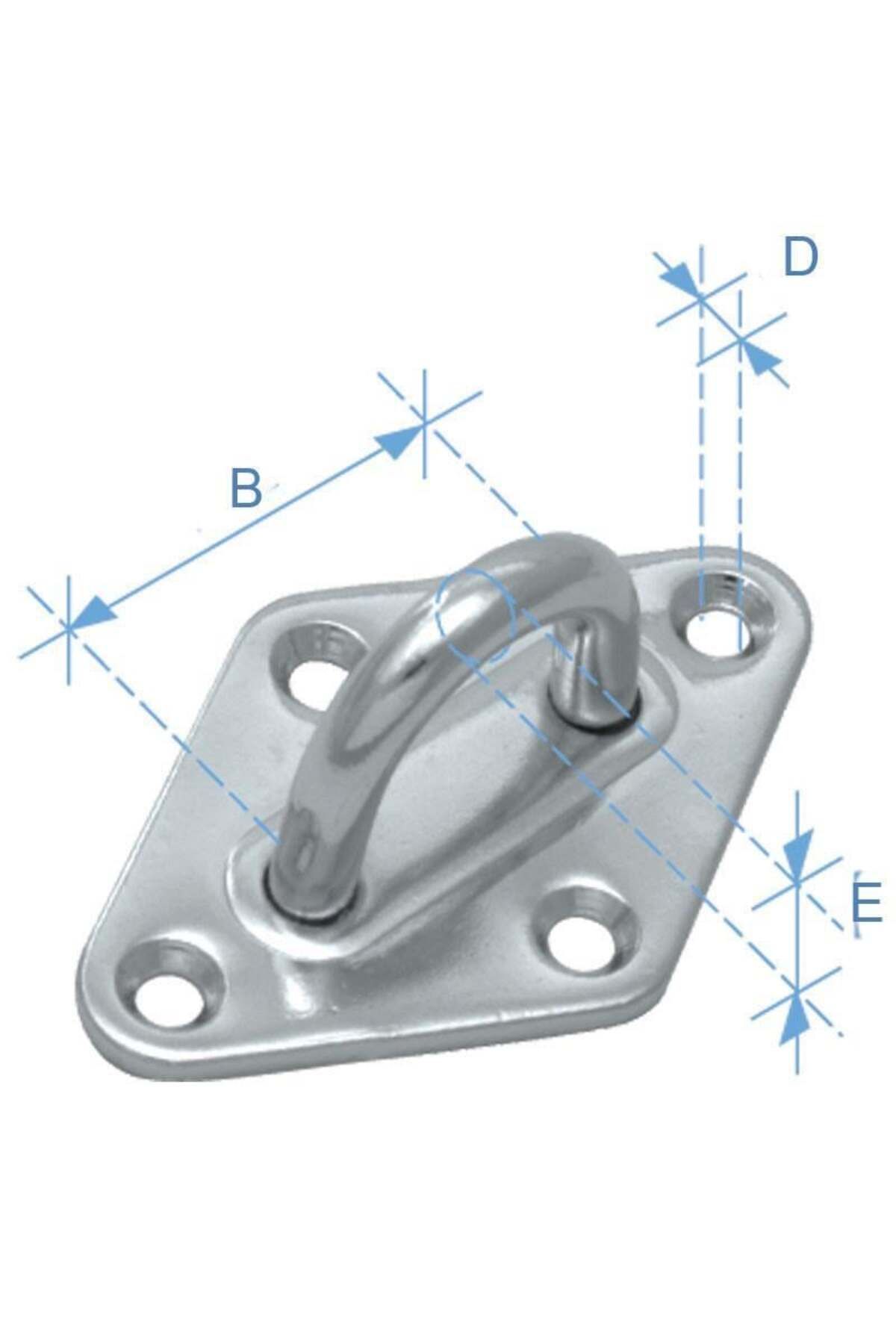 OCEANMARİNE DIAMOND PAD W/ RING, STAINLESS STEEL DIAM. 5 MM