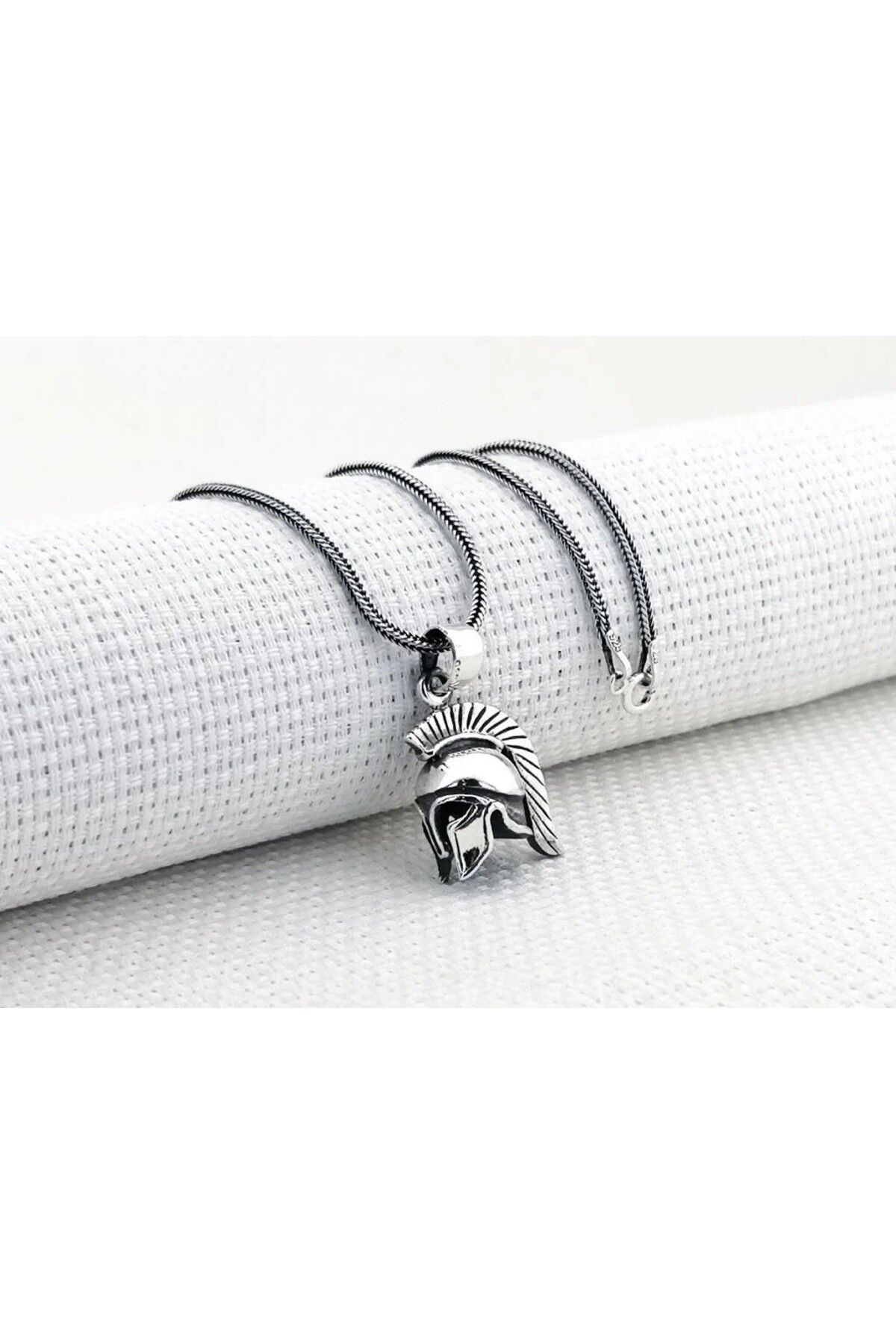 shop Lejyoner Kaskı Antik Roma 925 Ayar Gümüş Erkek Kolye