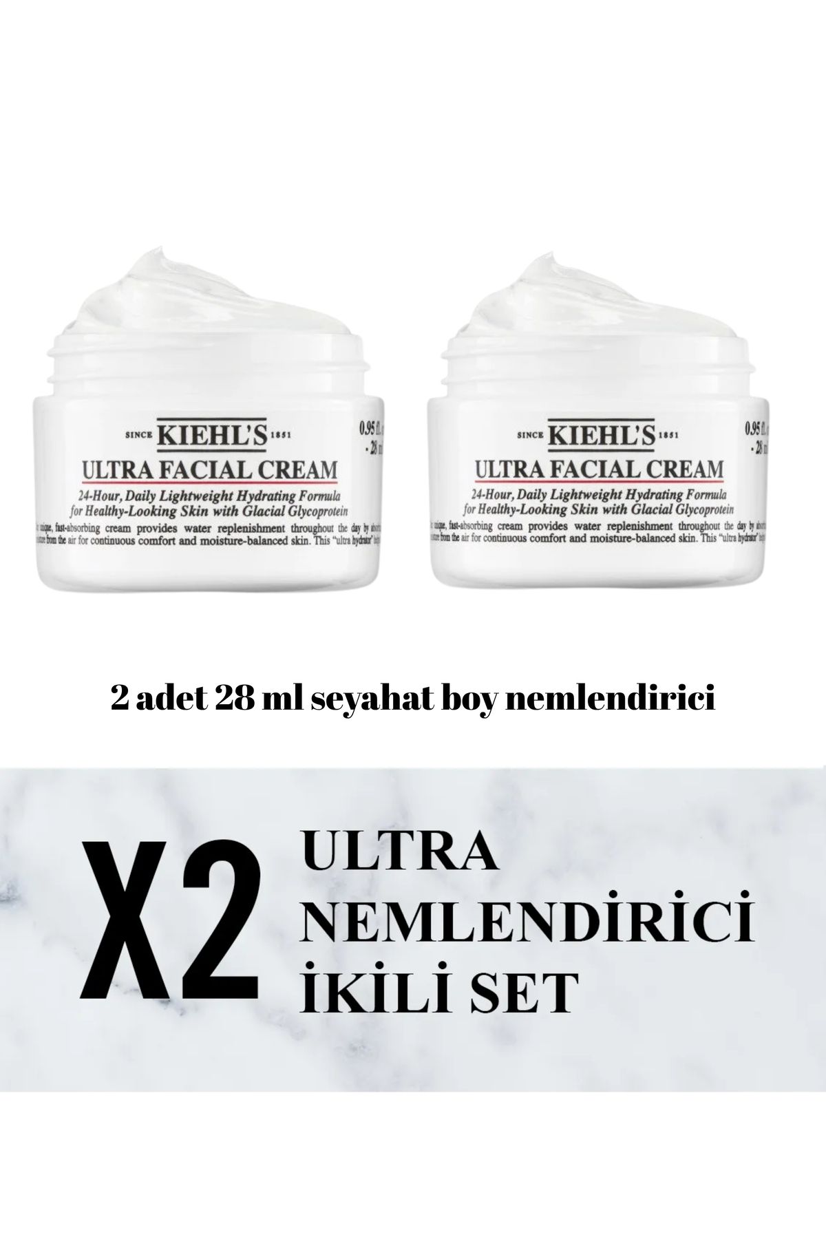 Kiehl's Ultra Facial Cream Nem İkilisi Seti