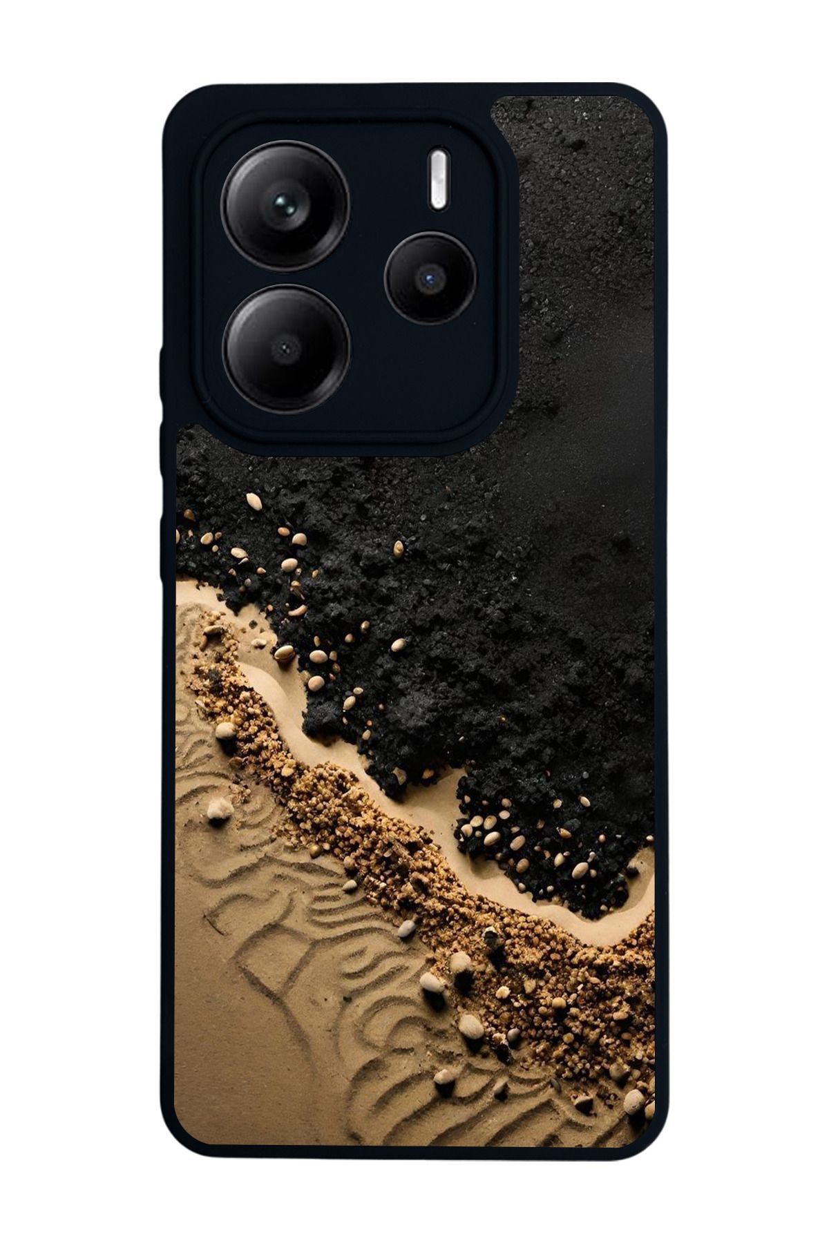 BGAKSESUAR Xiaomi Redmi Note 14 Mat Siyah uyumlu Kılıf – Yumuşak Silikon, Koruyucu, Şok Emici Kapak