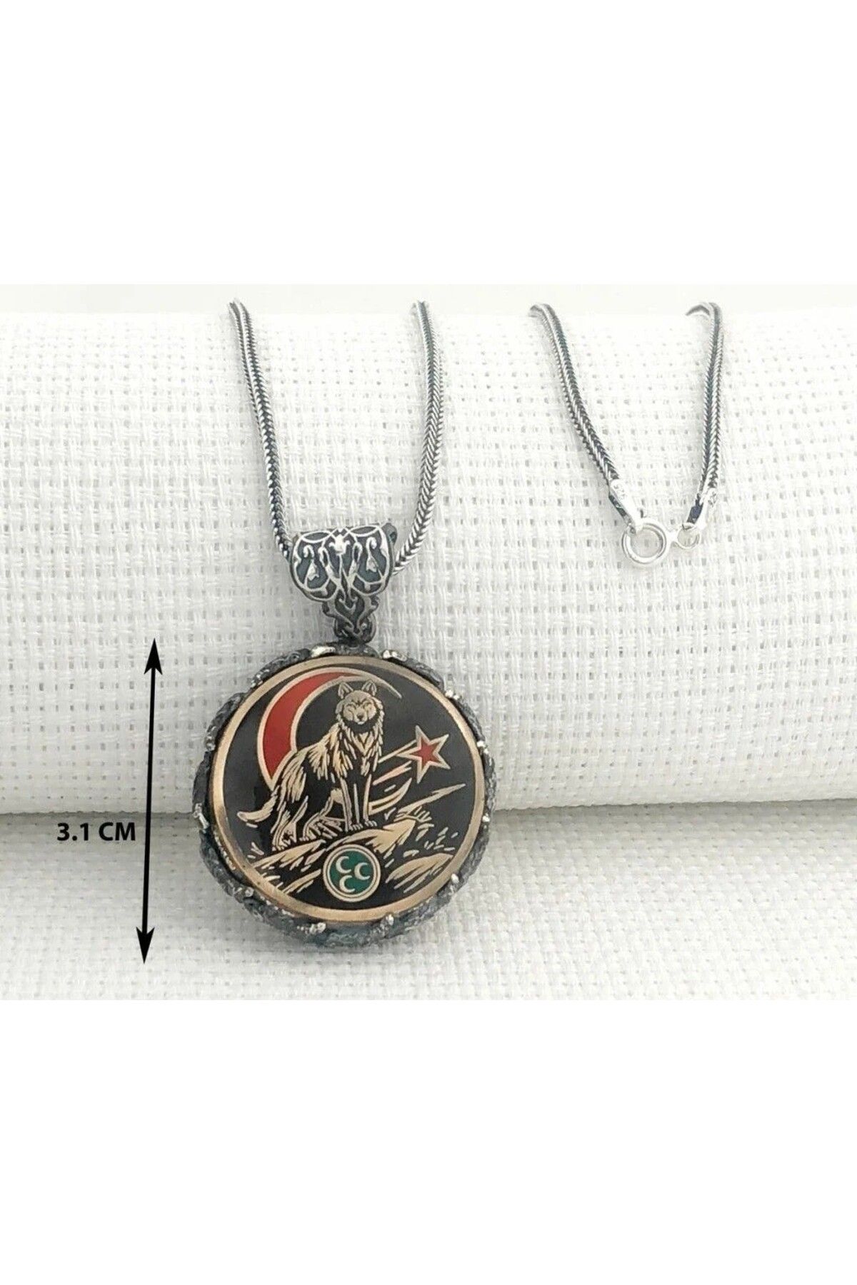 shop Hilal Bozkurt 925 Ayar Gümüş Erkek Kolye