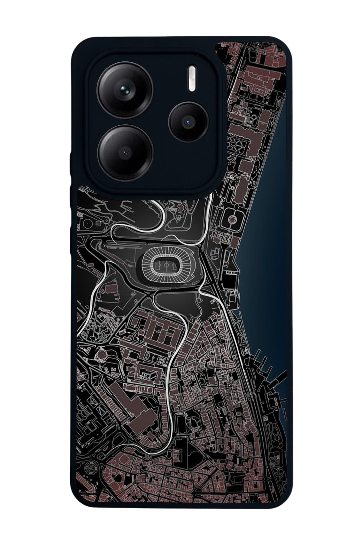 BGAKSESUAR Xiaomi Redmi Note 14 Mat Siyah uyumlu Kılıf – Yumuşak Silikon, Koruyucu, Şok Emici Kapak