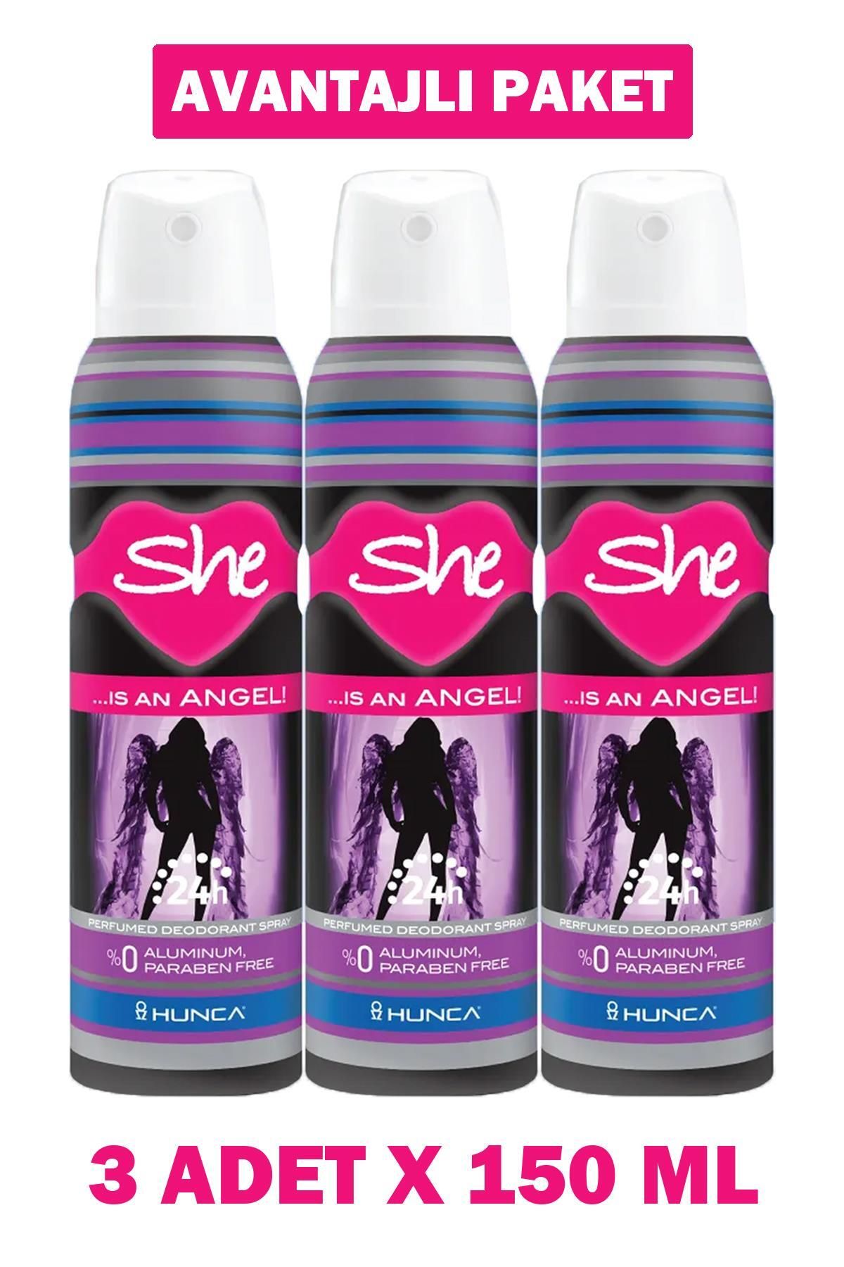 Seddar Collection She Is An Angel Kadın Deodorant 150 ml 3 Adet