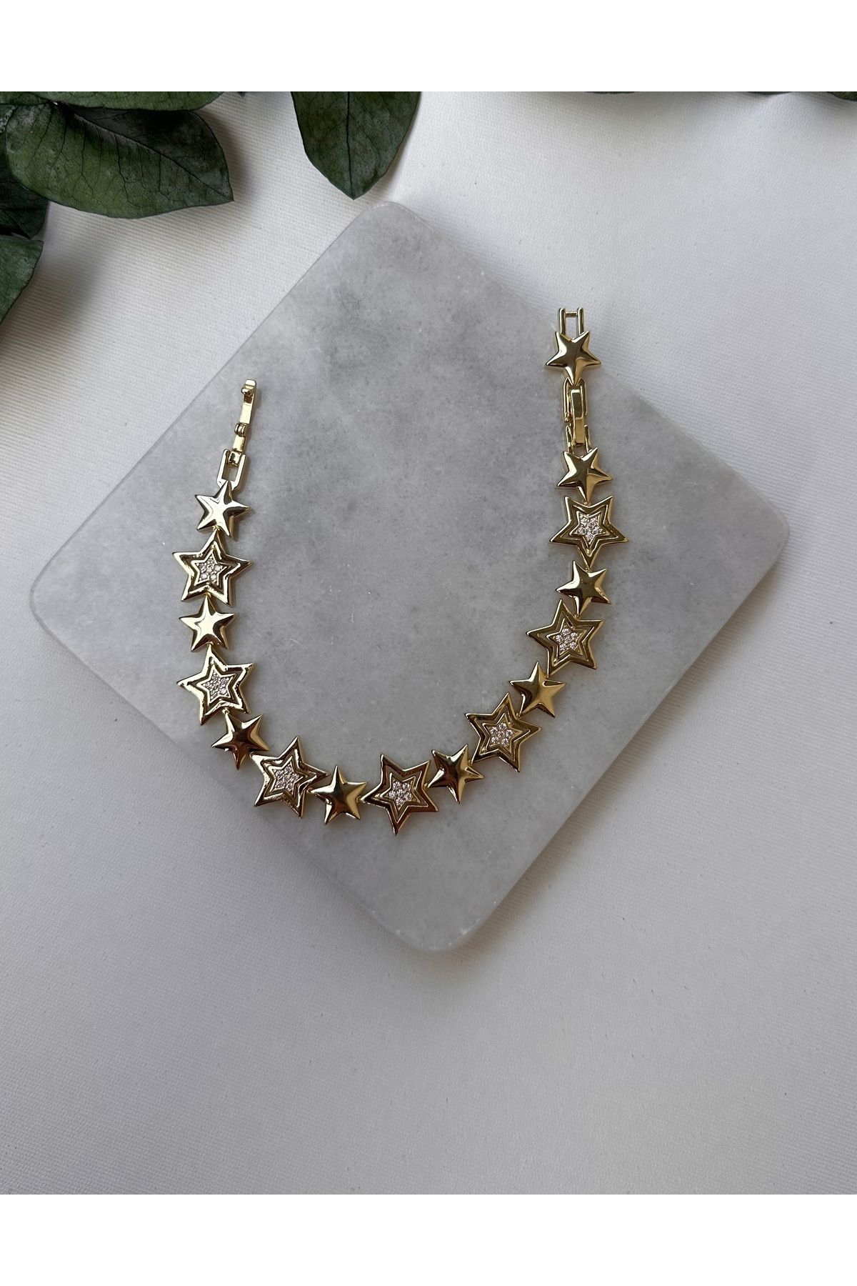 YENGEÇ Gold Yıldız Model Bileklik