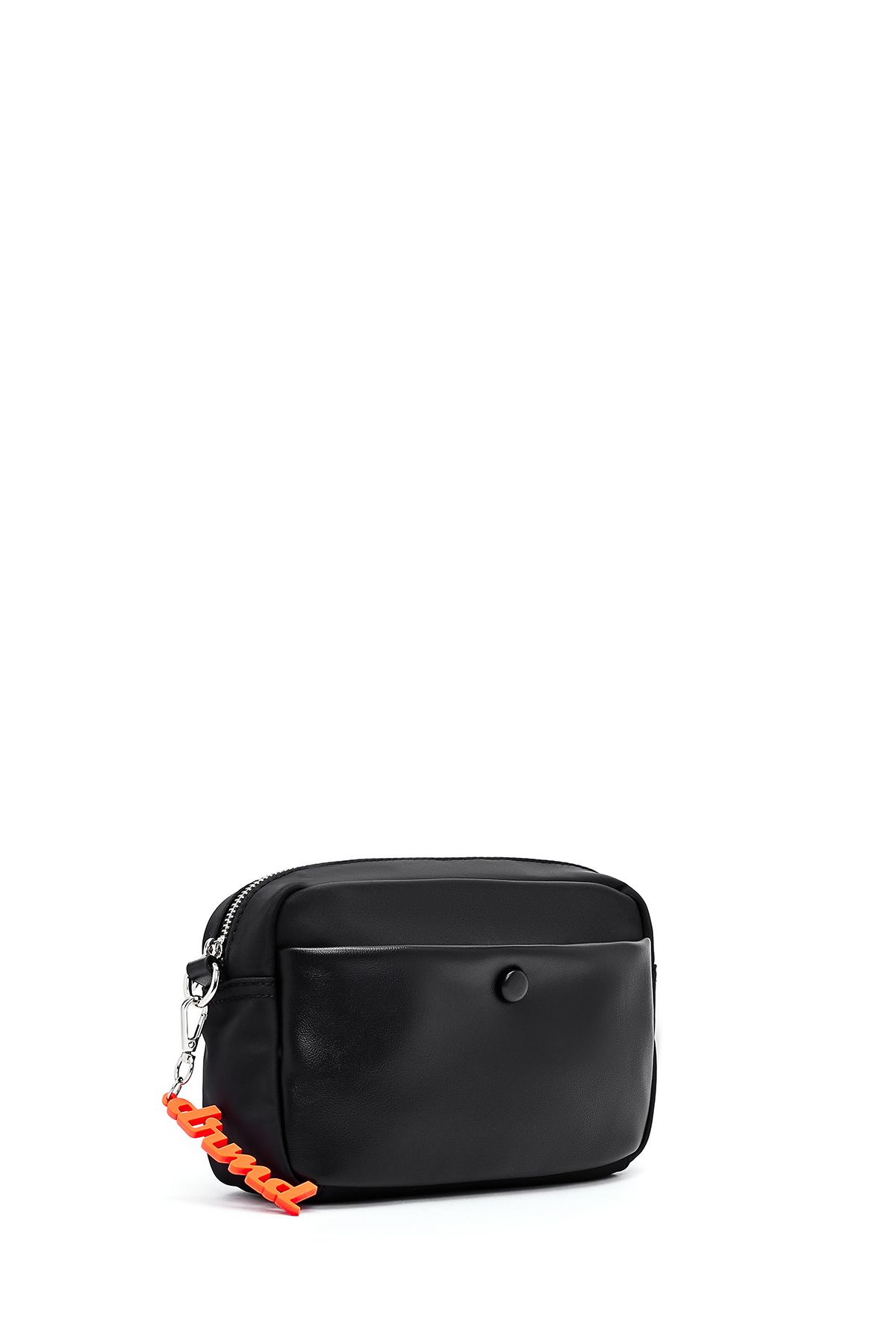 Derimod-Women's Black Accessory Detailed Crossbody Bag 25Sbd275614 5