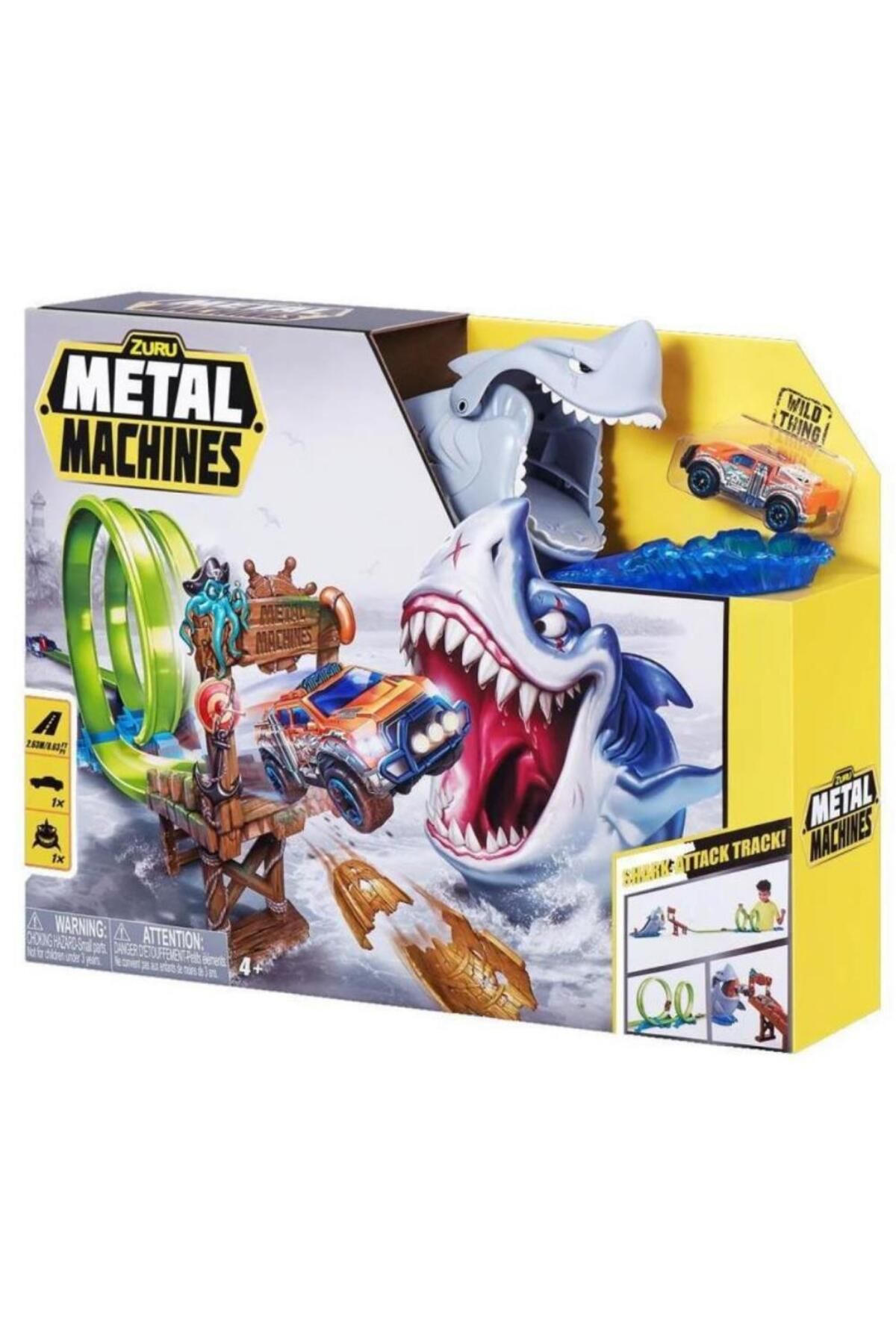 merland benvecocuk MEA04000-6760 - ZURU METAL MACHİNES SHARK OYUN SETİ (Lisinya)
