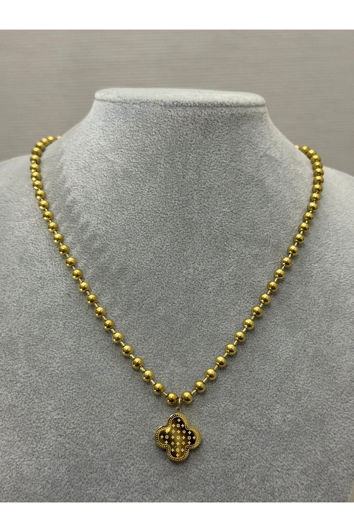 XUPING JEWELRY 18K yoncalı gold kolye paslanmaz kararmaz