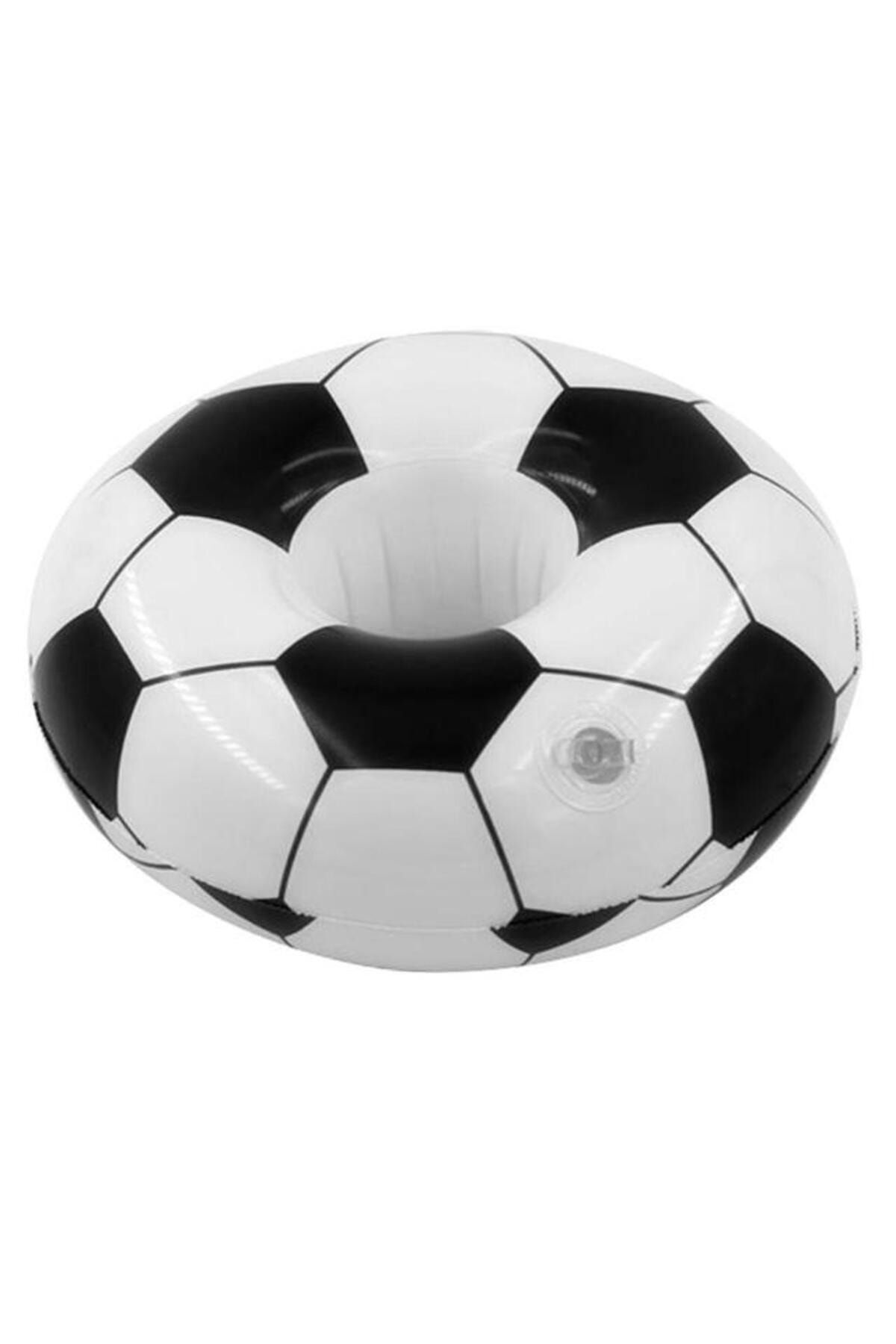SerenityHaven Futbol Topu Desenli Havuz Deniz Şişme Bardak Tutucu Float Bar
