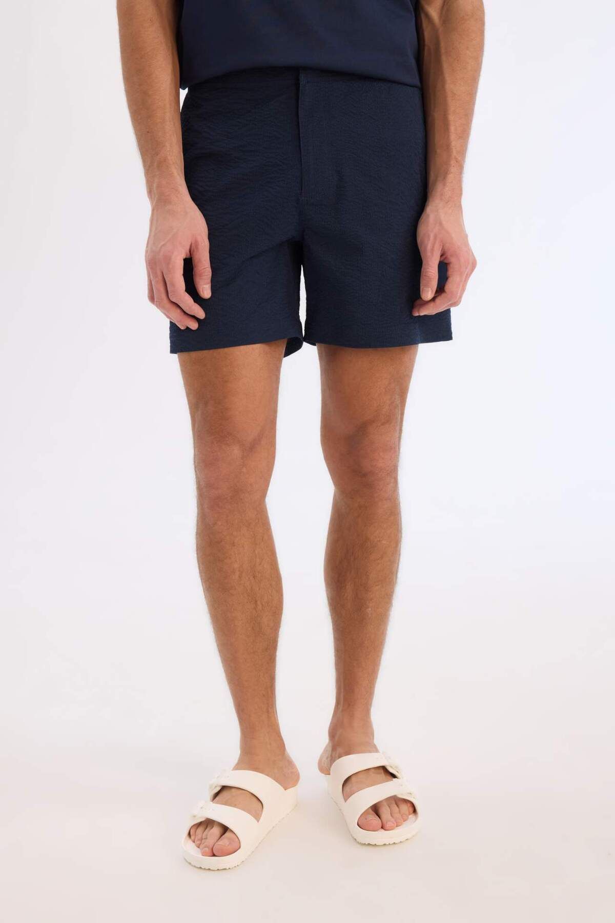 DeFacto-Mesh Lined Button Front Short Length Sea Shorts E0904Ax25Hs 6