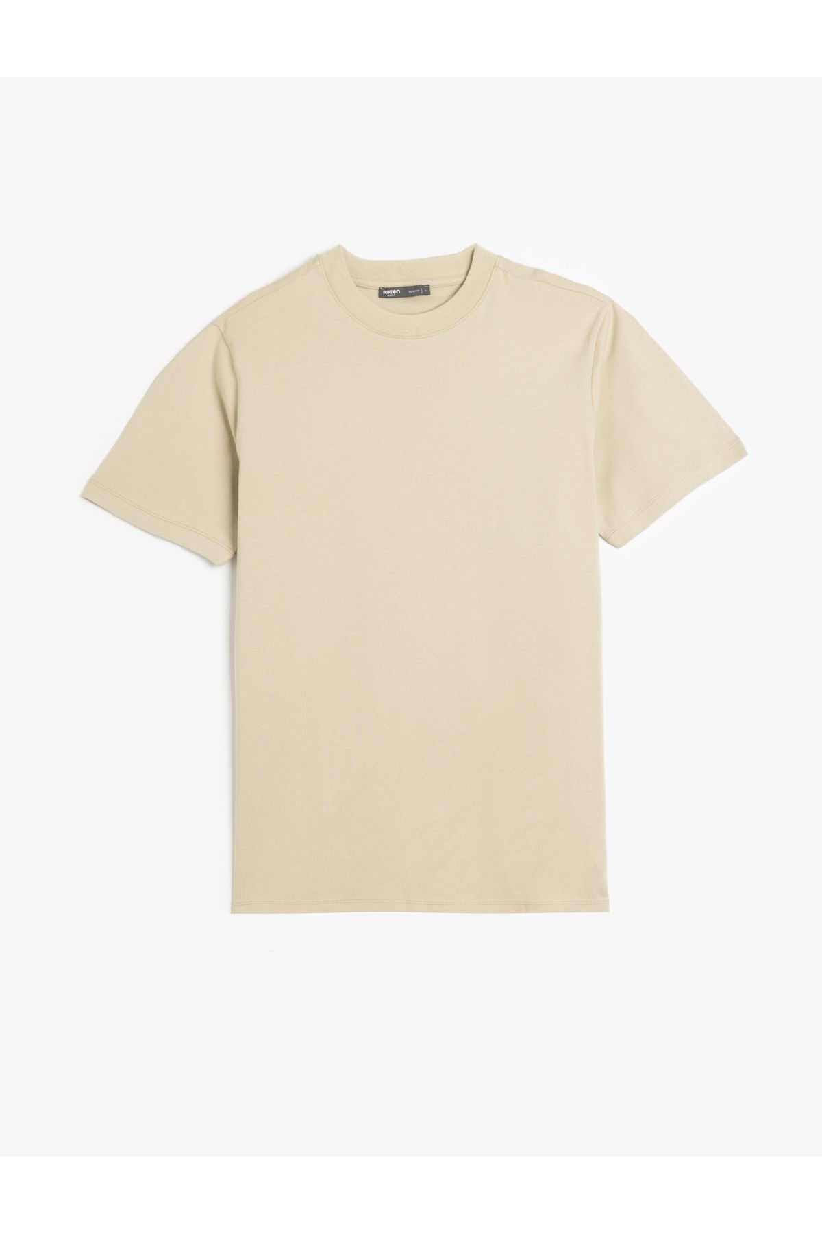 Koton KT - Bisiklet Yaka Pamuklu Kısa Kollu Basic Slim Fit Tişört