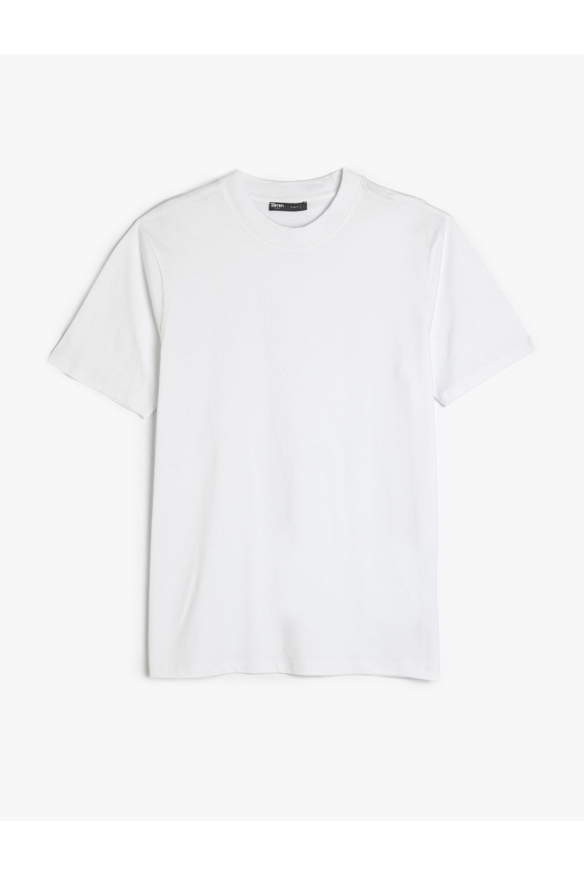 Koton KT - Bisiklet Yaka Pamuklu Kısa Kollu Basic Slim Fit Tişört