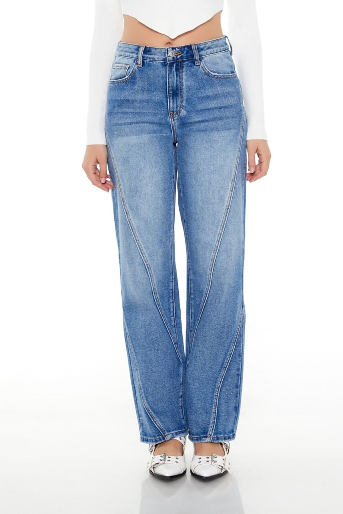 Forever 21 Straight Leg Jean Pantolon