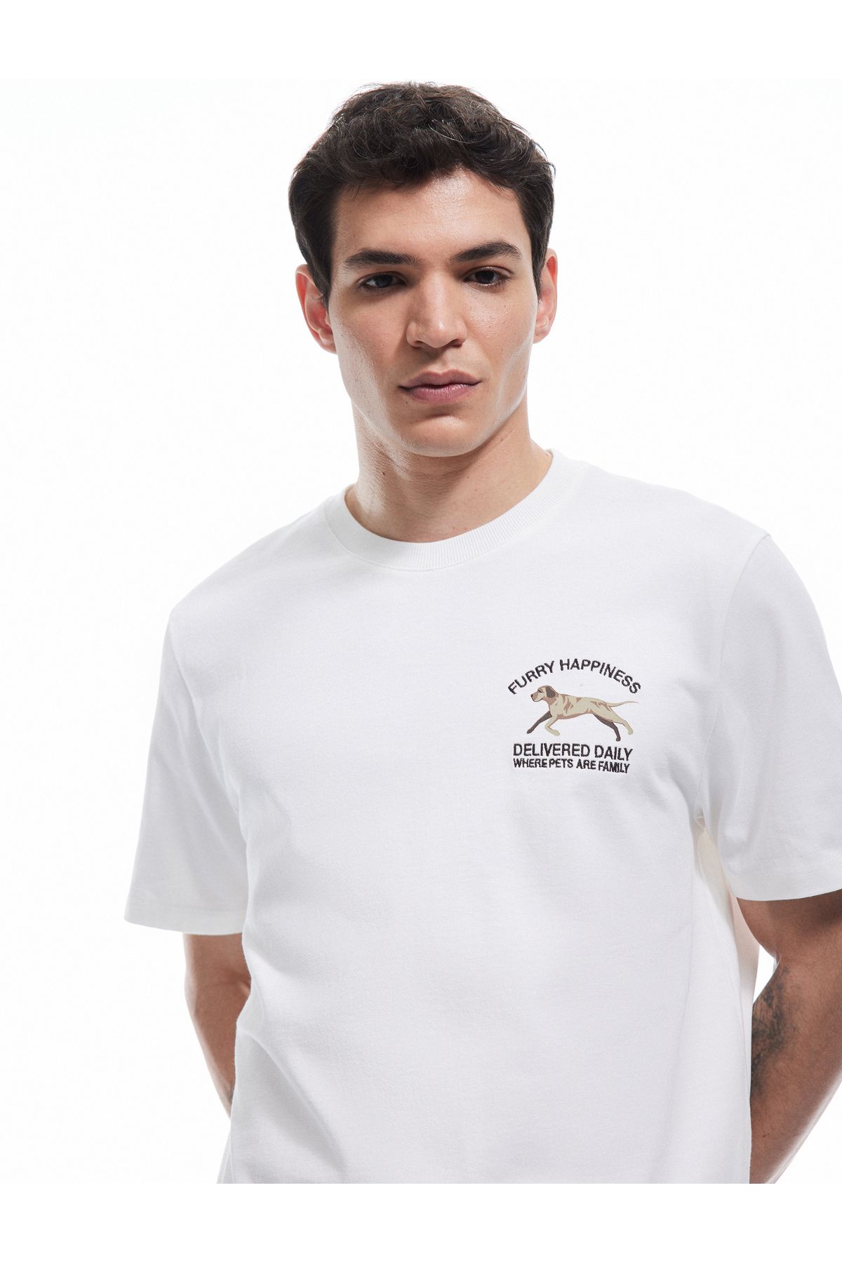 Koton KT - Kısa Kollu Bisiklet Yaka Regular Fit Pamuklu Baskılı Tişört