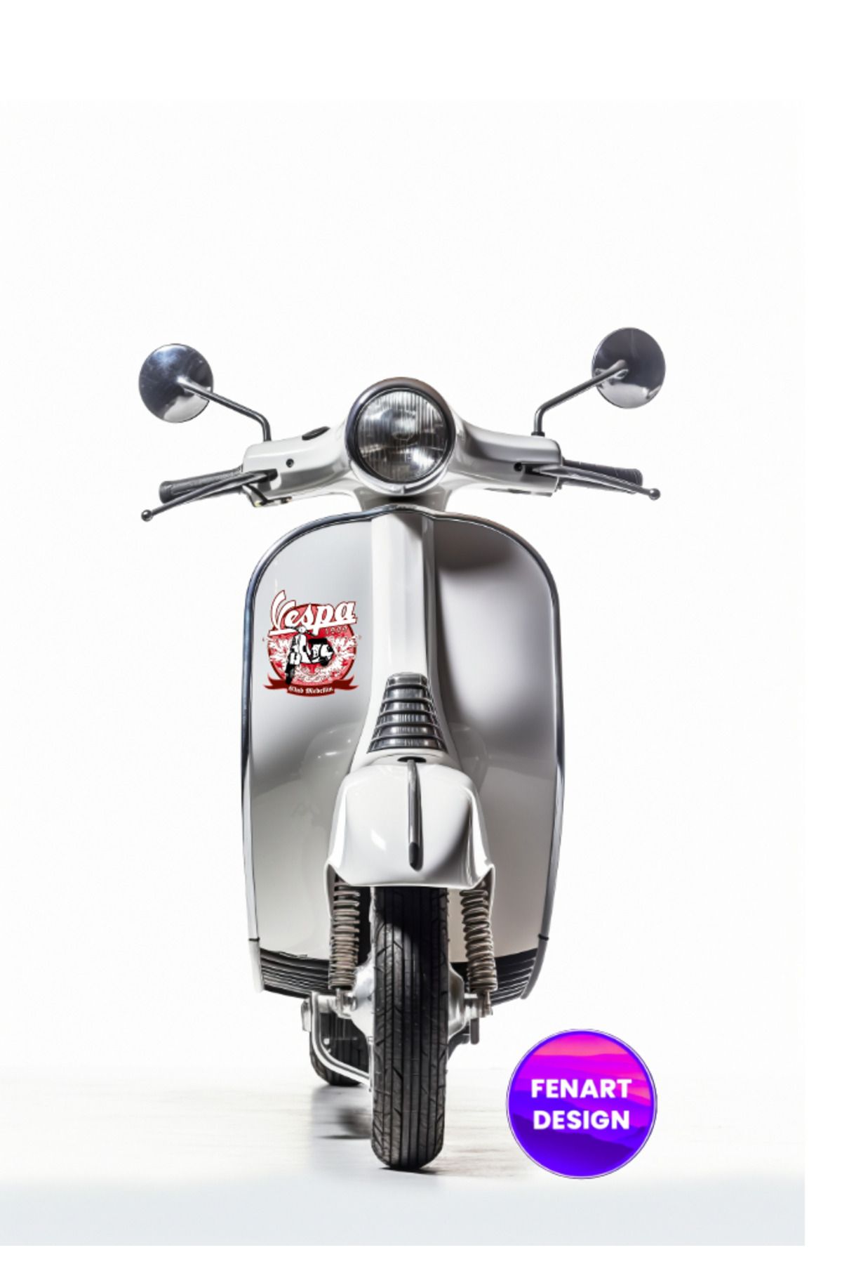 Nenya Vespa sticker 10x9cm Motorsiklet Kask Laptop Ve Oto Sticker