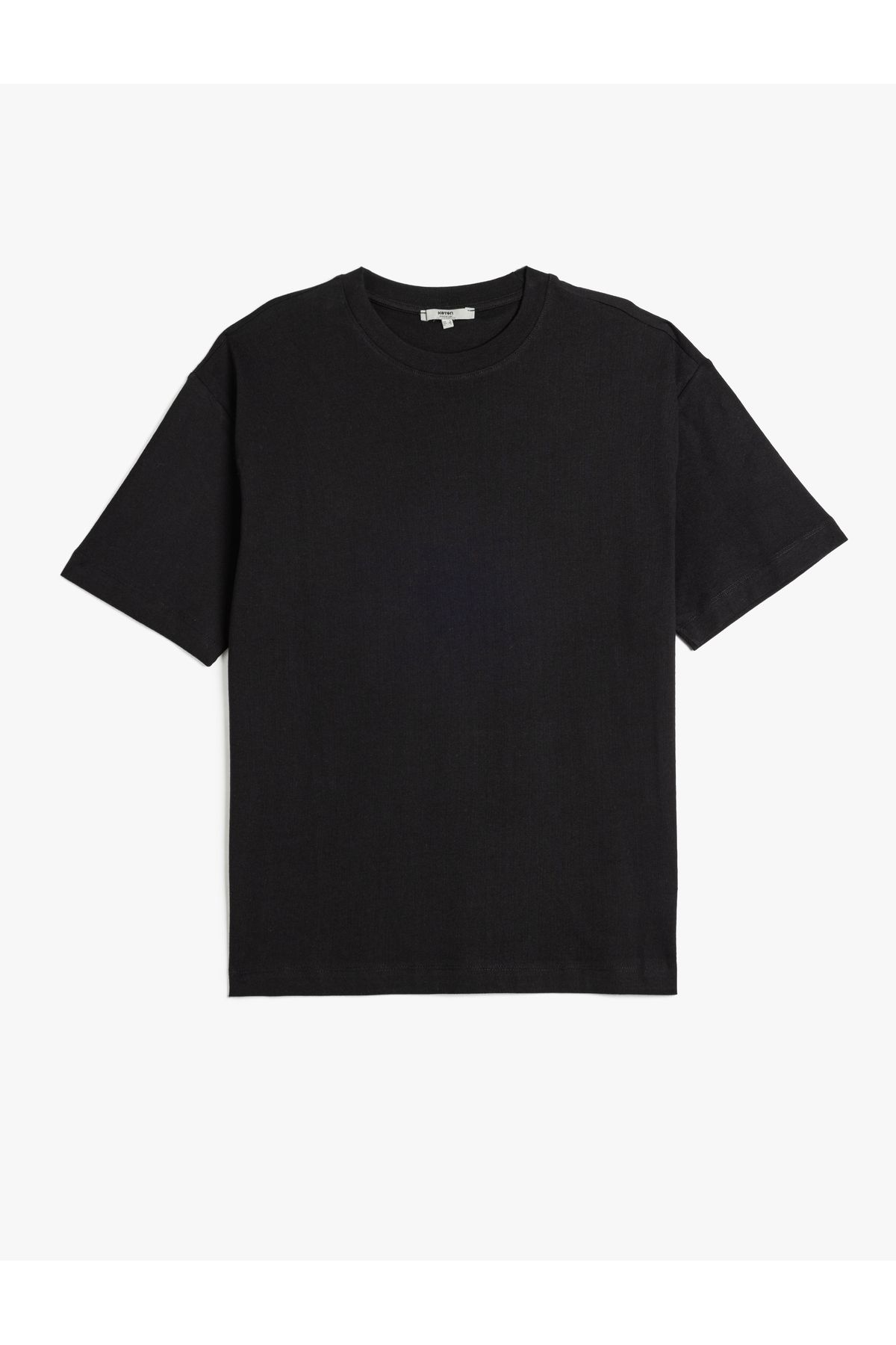 Koton KT - Kısa Kollu Pamuklu Bisiklet Yaka Basic Oversize Tişört