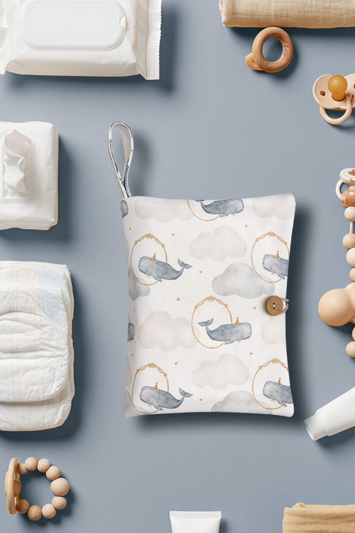 Maison Routine Anne Bebek Bakım Çantası Yenidoğan Alt Açma Değiştirme Düzenleyici Çanta Organizer Whale