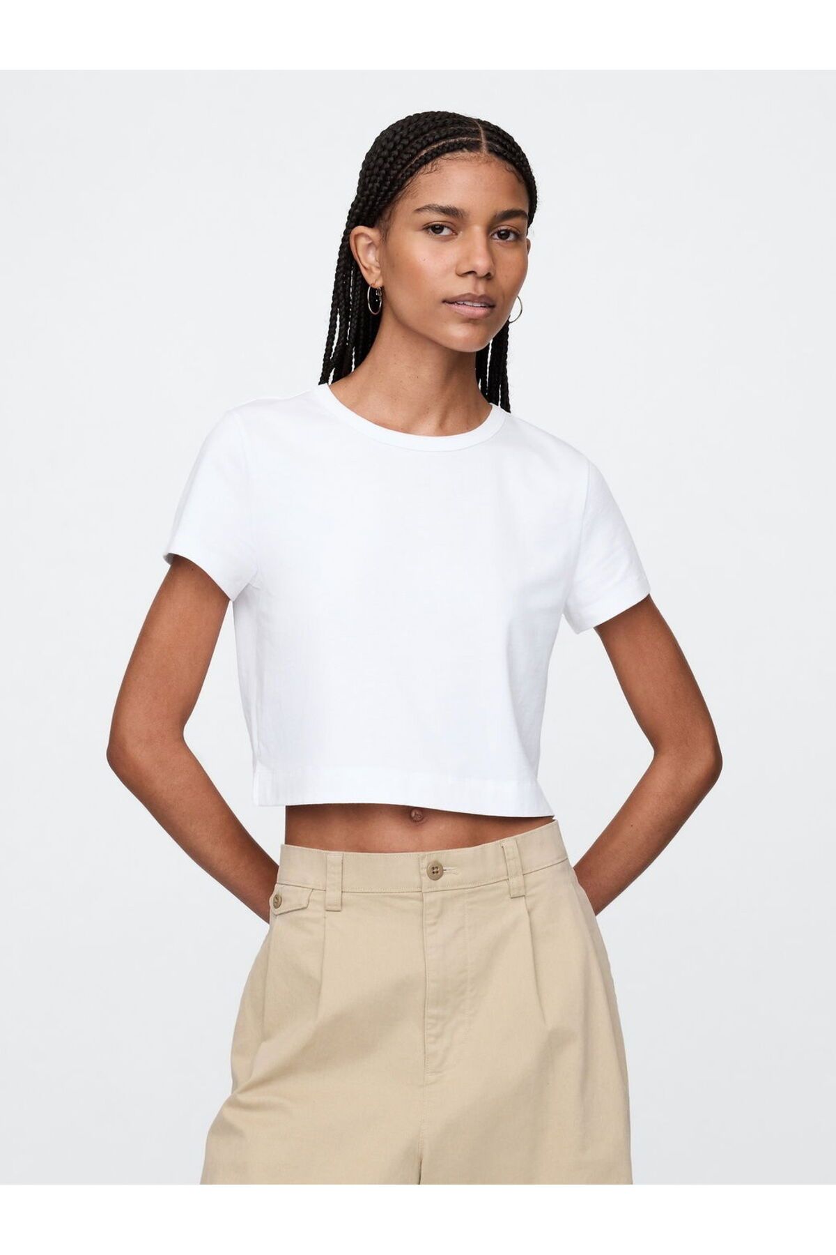 GAP Organic Cotton VintageSoft Cropped T-Shirt