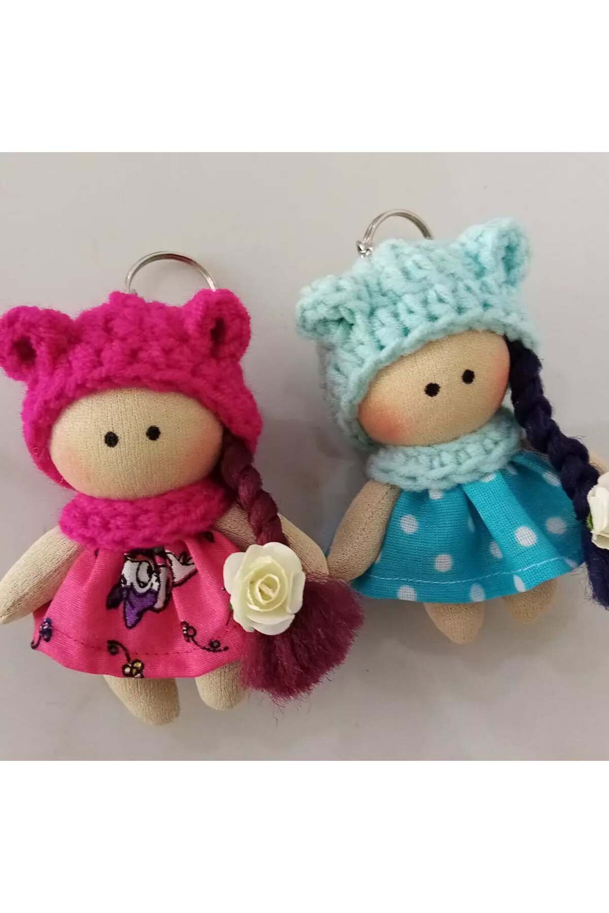 Butik Anahtarlık kız küçük Bez Bebek
