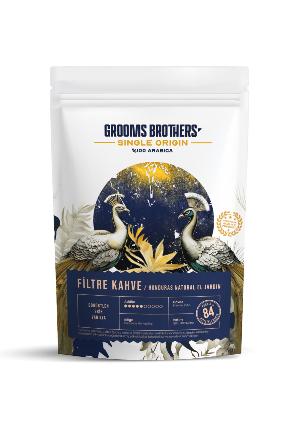 Grooms Brothers Filtre Kahve / Honduras Natural (Böğürtlen, Erik, Vanilya) 1kg