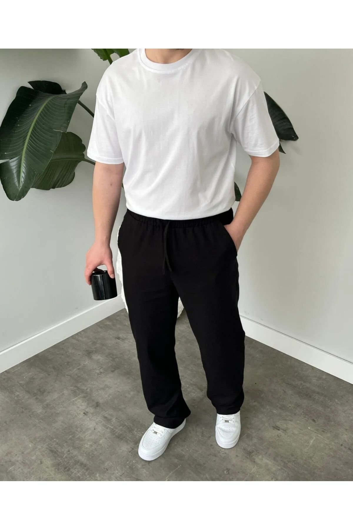 DMRTOK Keten Baggy Pantolon