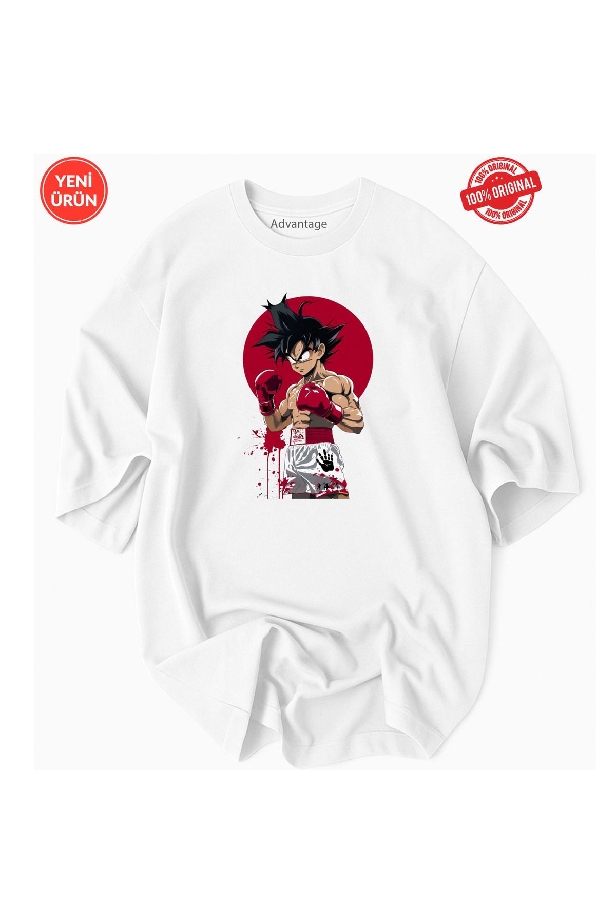 Usaspor Unısex Box Anime Tasarım Baskı Detaylı Oversize Fit %100 Organik Pamuk- Premium Tshirt