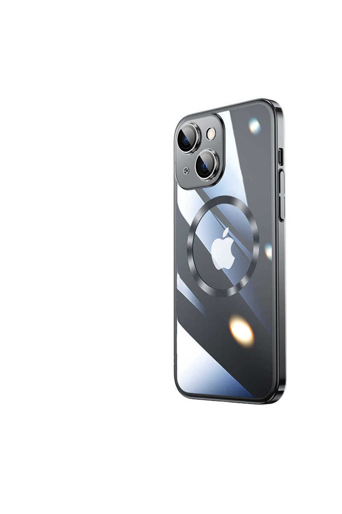 halkhouse İphone 14 Kılıf Wireless Şarj Özellikli Sert PC Şık Riksos Magsafe Kapak