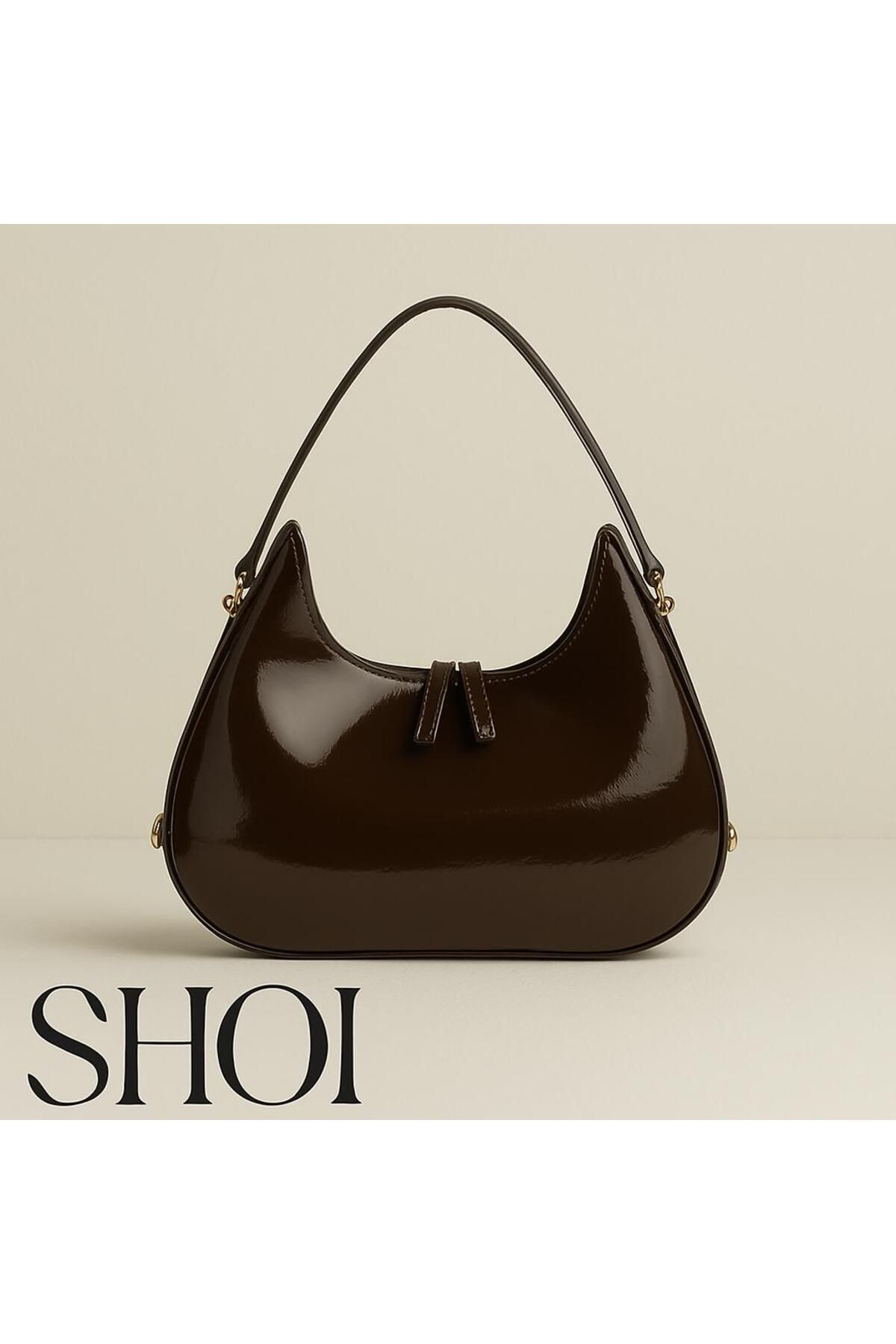 Shoi Cherry Bag Acı Kahve Omuz Çantası
