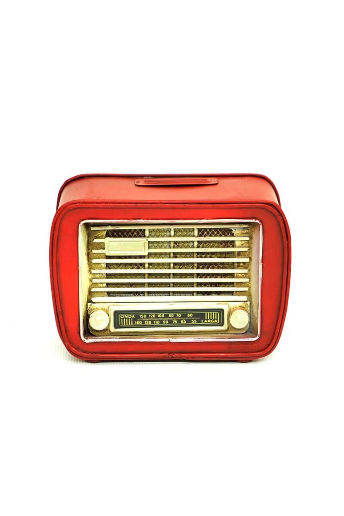 Serero Dekoratif Metal Radyo Kumbara Vintage Ev Ofis Hediyelik