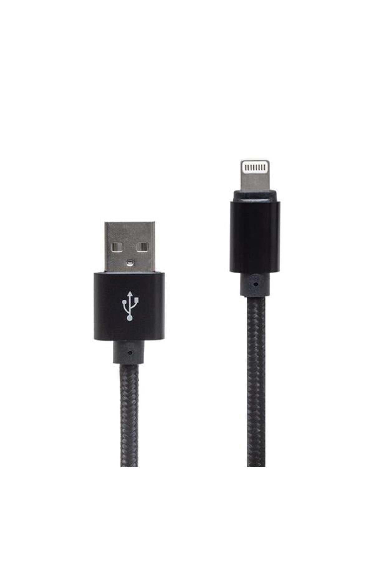 Pazarcan Powermaster Metal Örgülü Lightning Usb Data Şarj Kablosu
