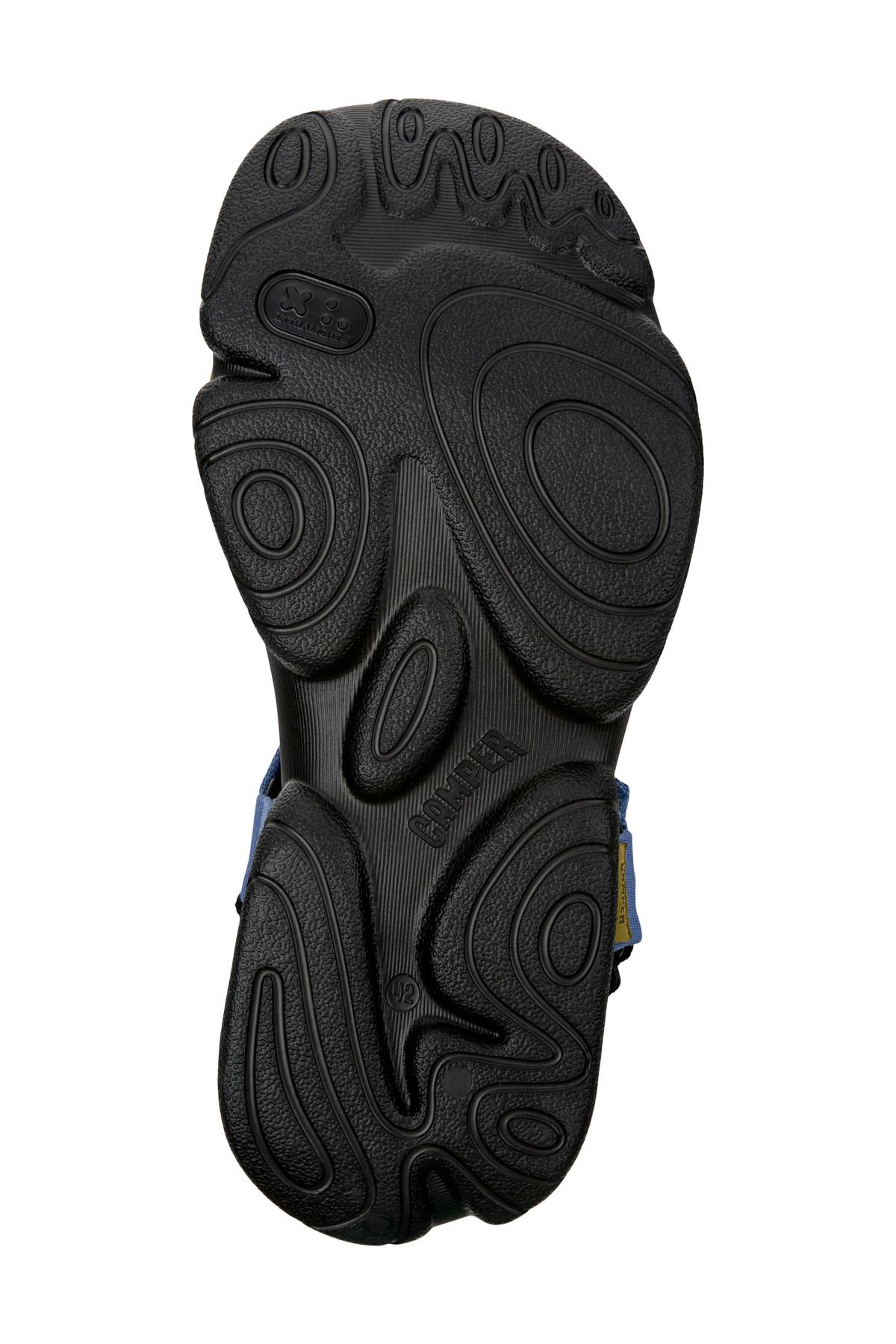 CAMPER-Men's Summer Sandals with Hook And Loop Straps, Open-Toe, Comfy Sole, Color Block Karst 5